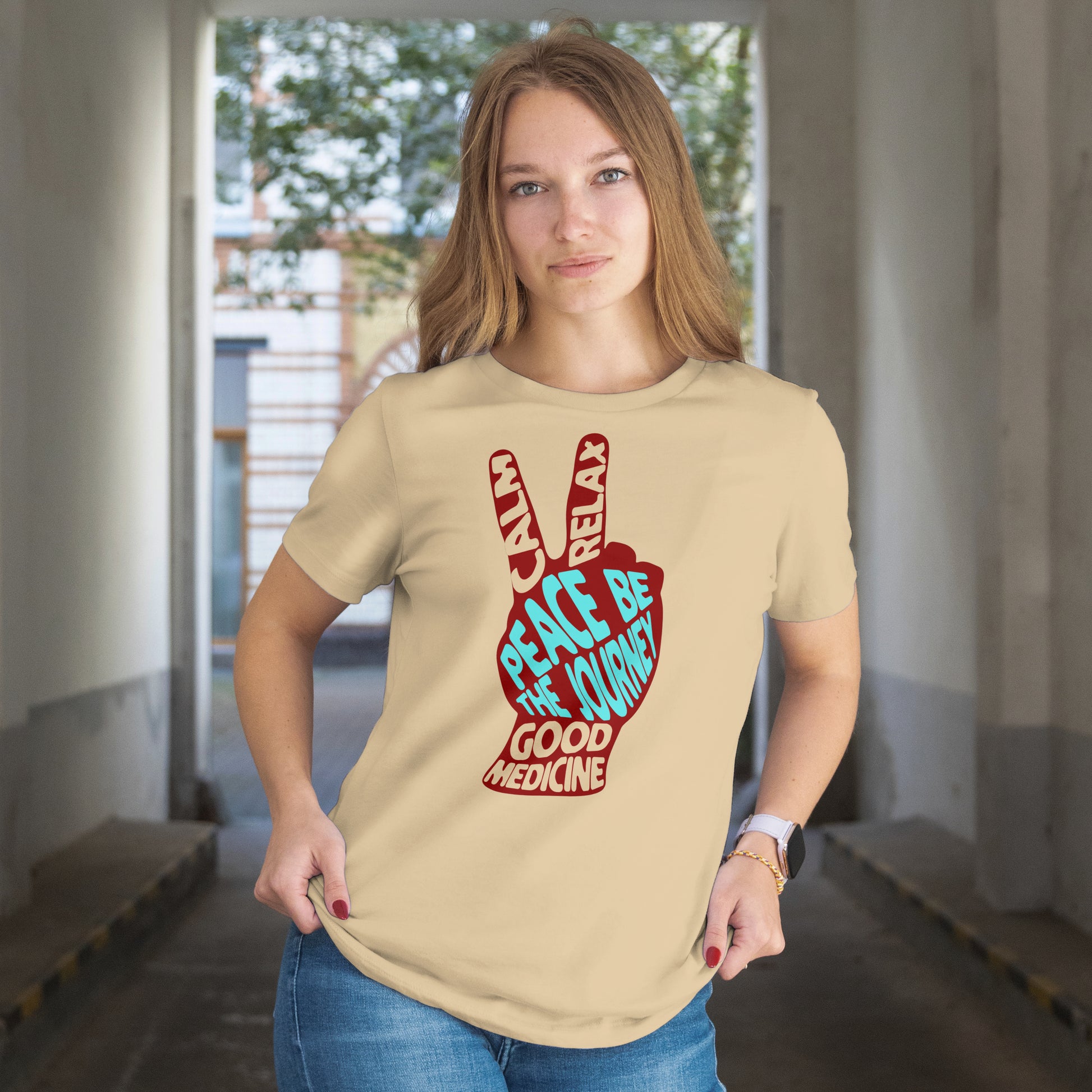 60's PEACE RETRO - SHORT SLEEVE TEE