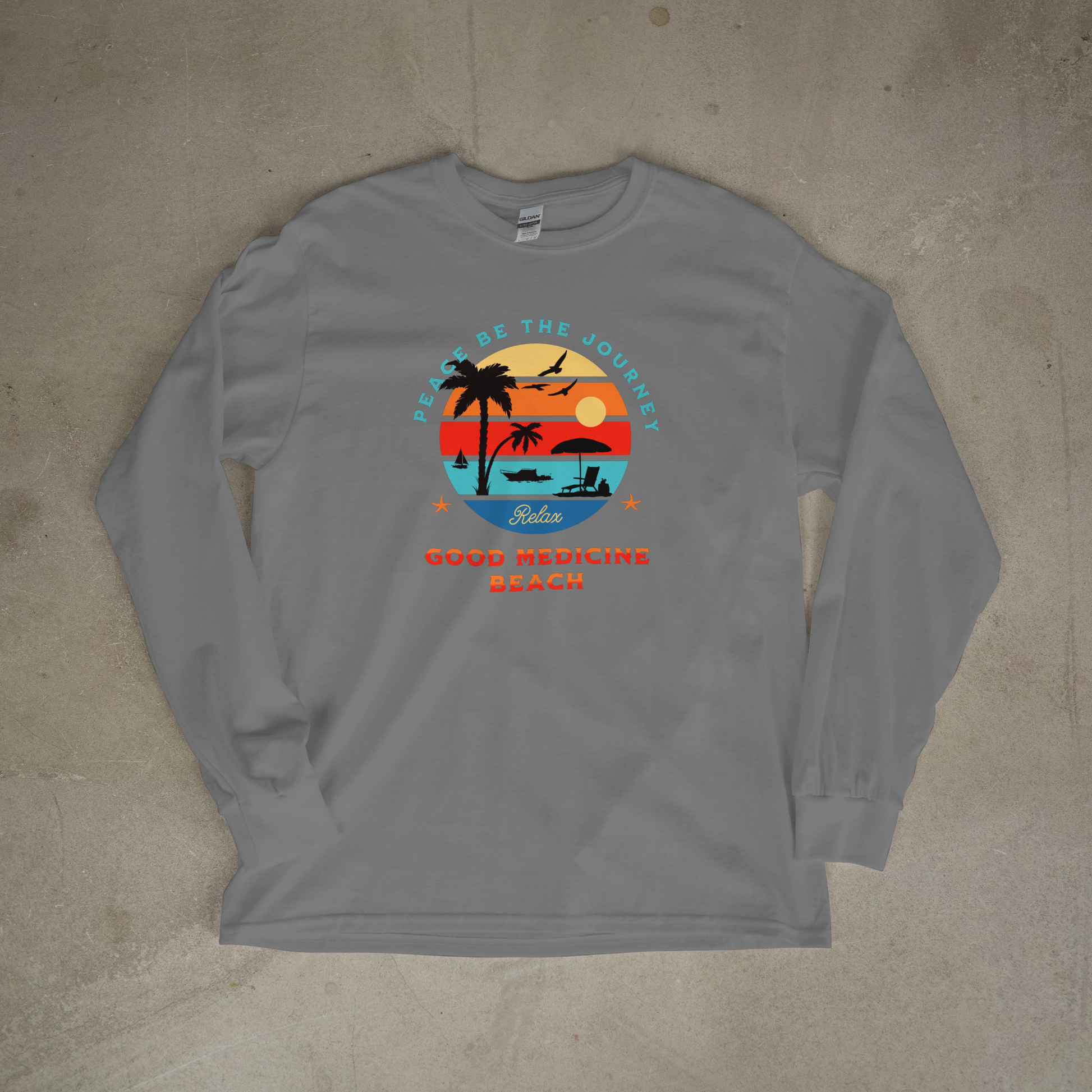 GOOD MEDICINE BEACH - LONG SLEEVE TEE