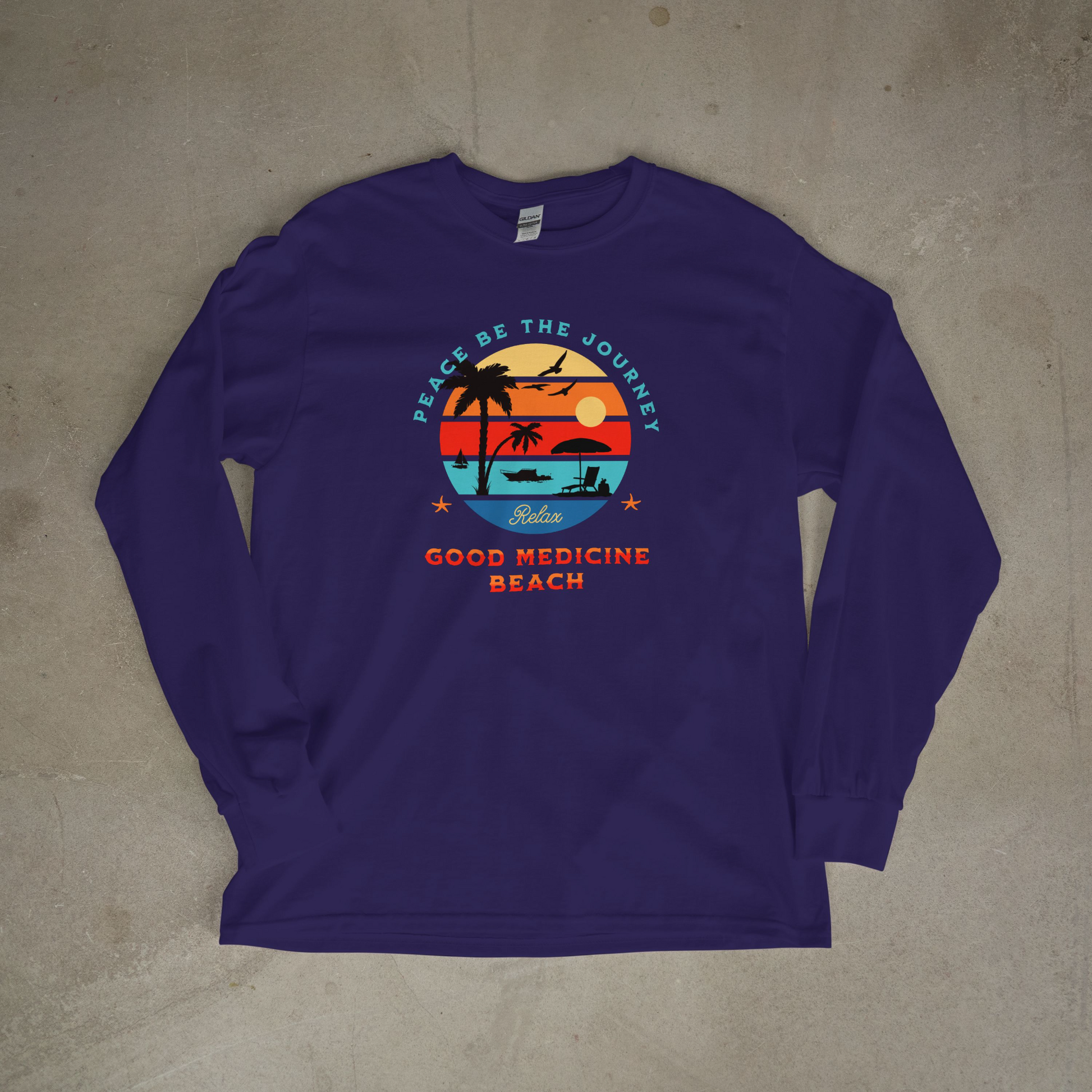 GOOD MEDICINE BEACH - LONG SLEEVE TEE