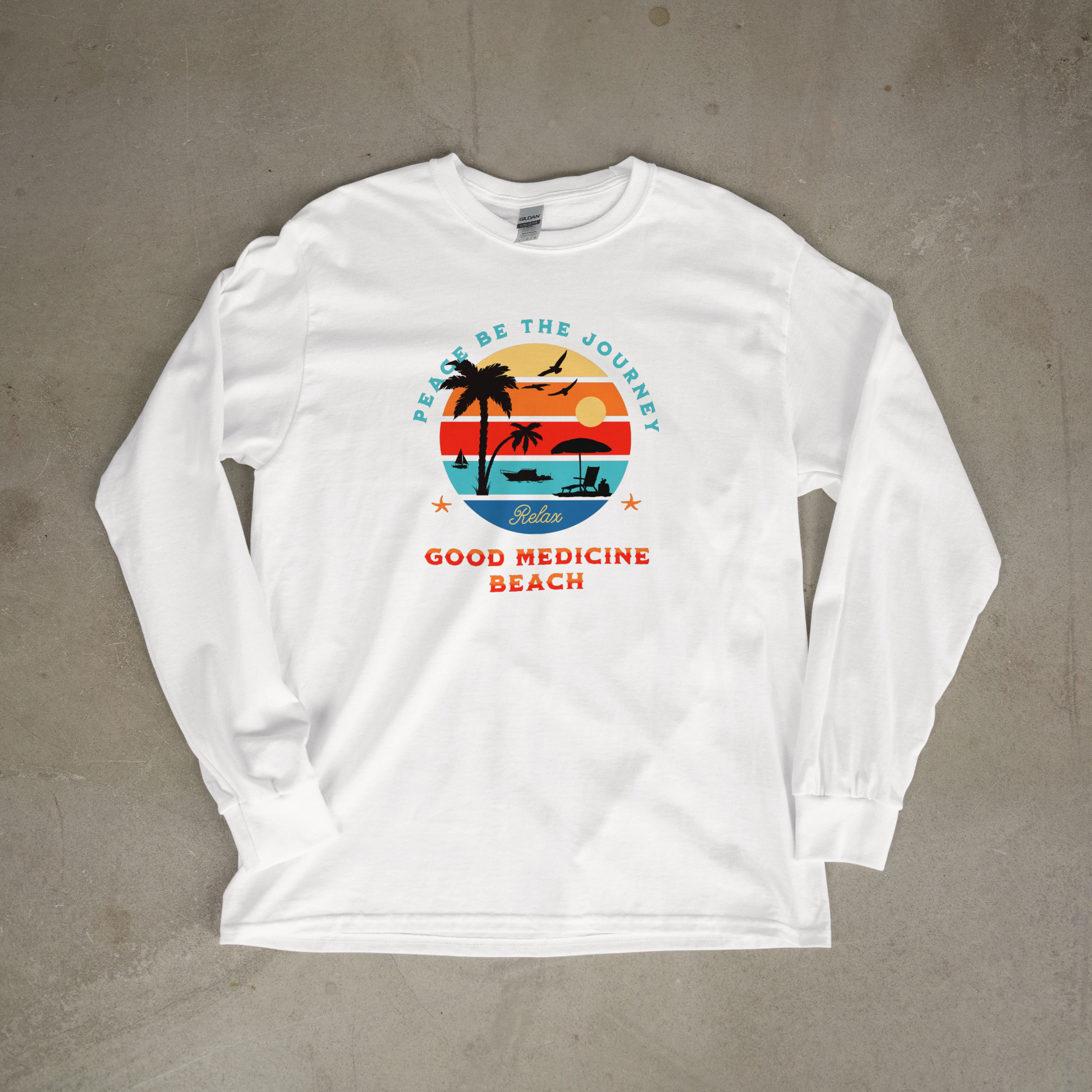 GOOD MEDICINE BEACH - LONG SLEEVE TEE