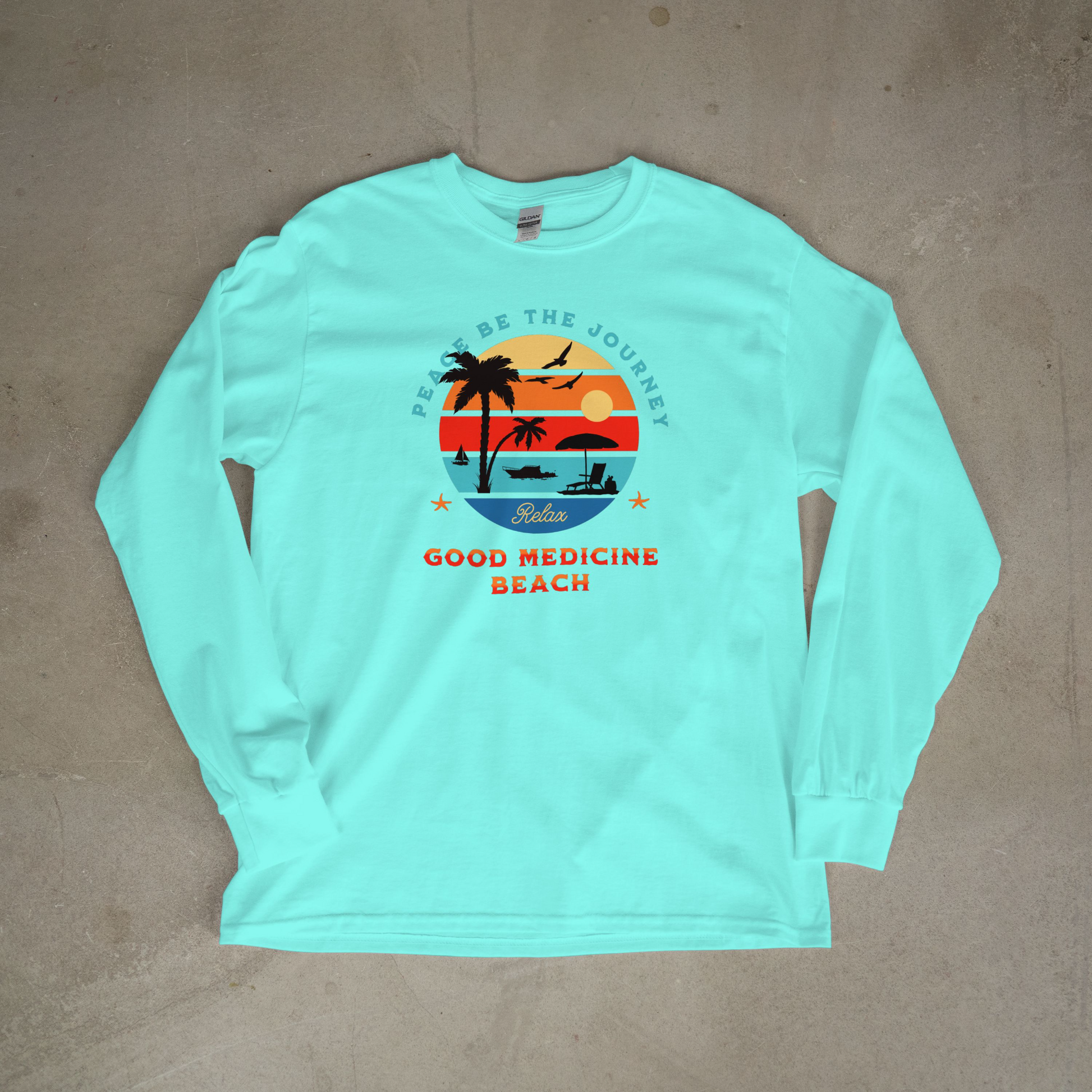 GOOD MEDICINE BEACH - LONG SLEEVE TEE