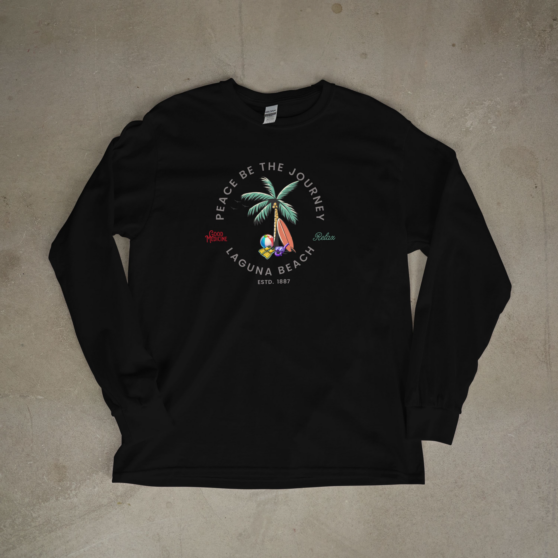 LAGUNA BEACH RELAX - LONG SLEEVE TEE