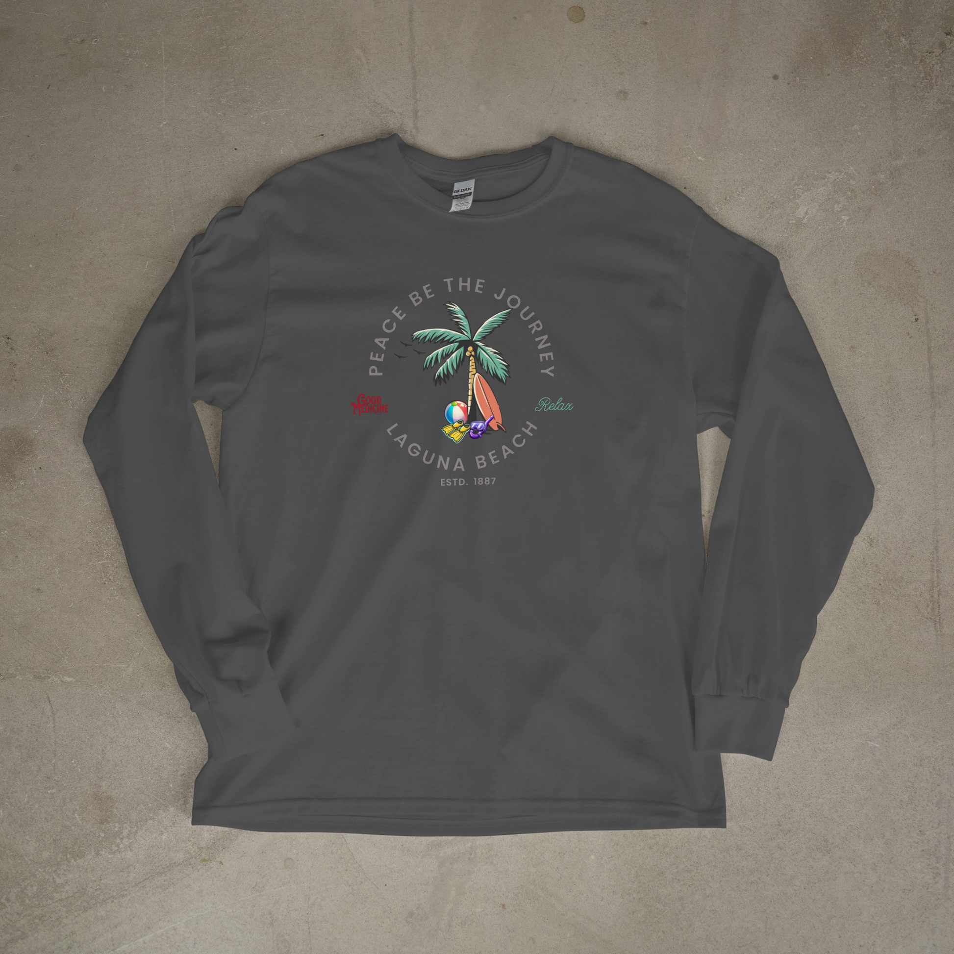 LAGUNA BEACH RELAX - LONG SLEEVE TEE