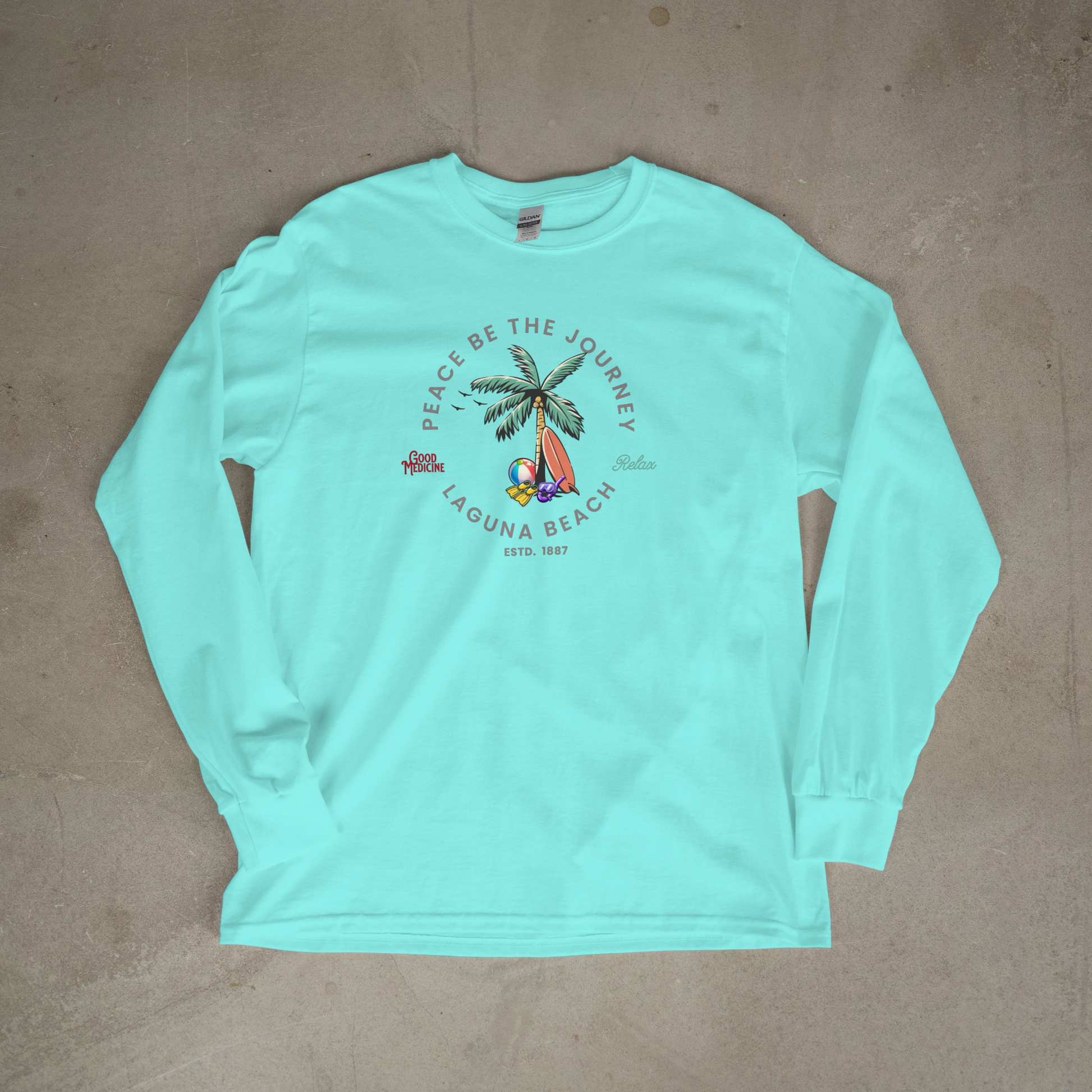 LAGUNA BEACH RELAX - LONG SLEEVE TEE