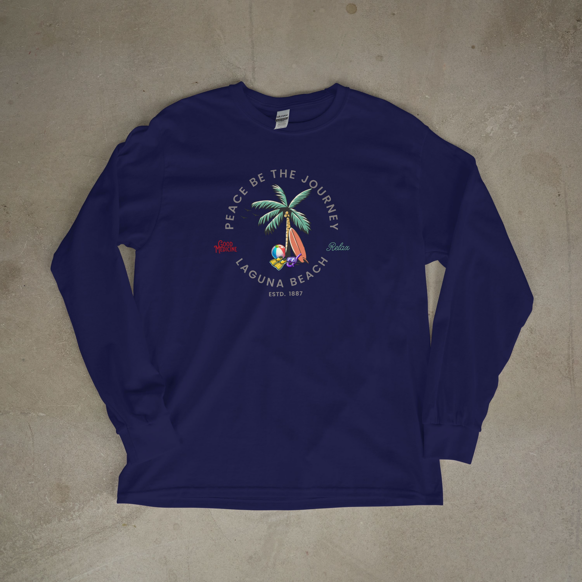 LAGUNA BEACH RELAX - LONG SLEEVE TEE