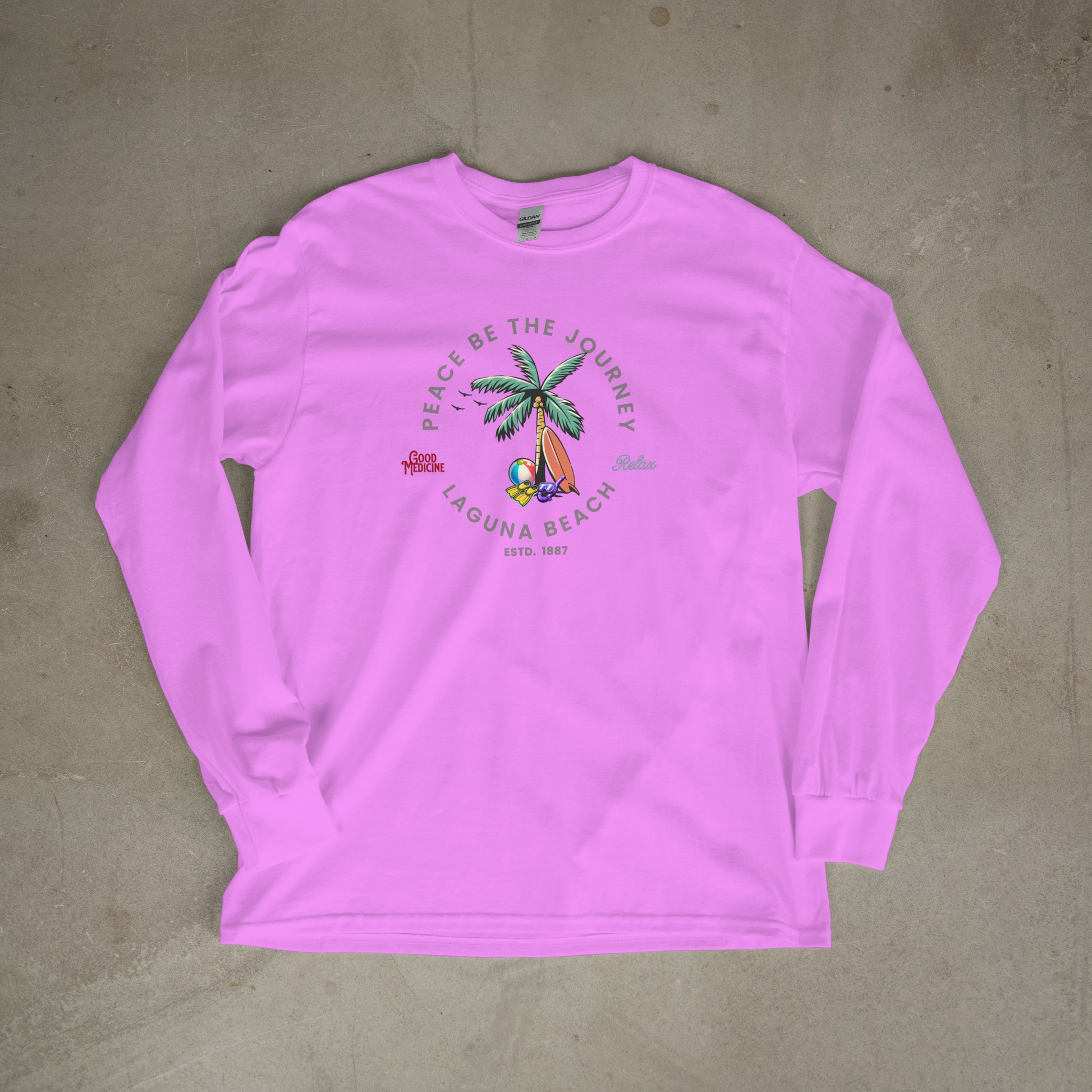 LAGUNA BEACH RELAX - LONG SLEEVE TEE