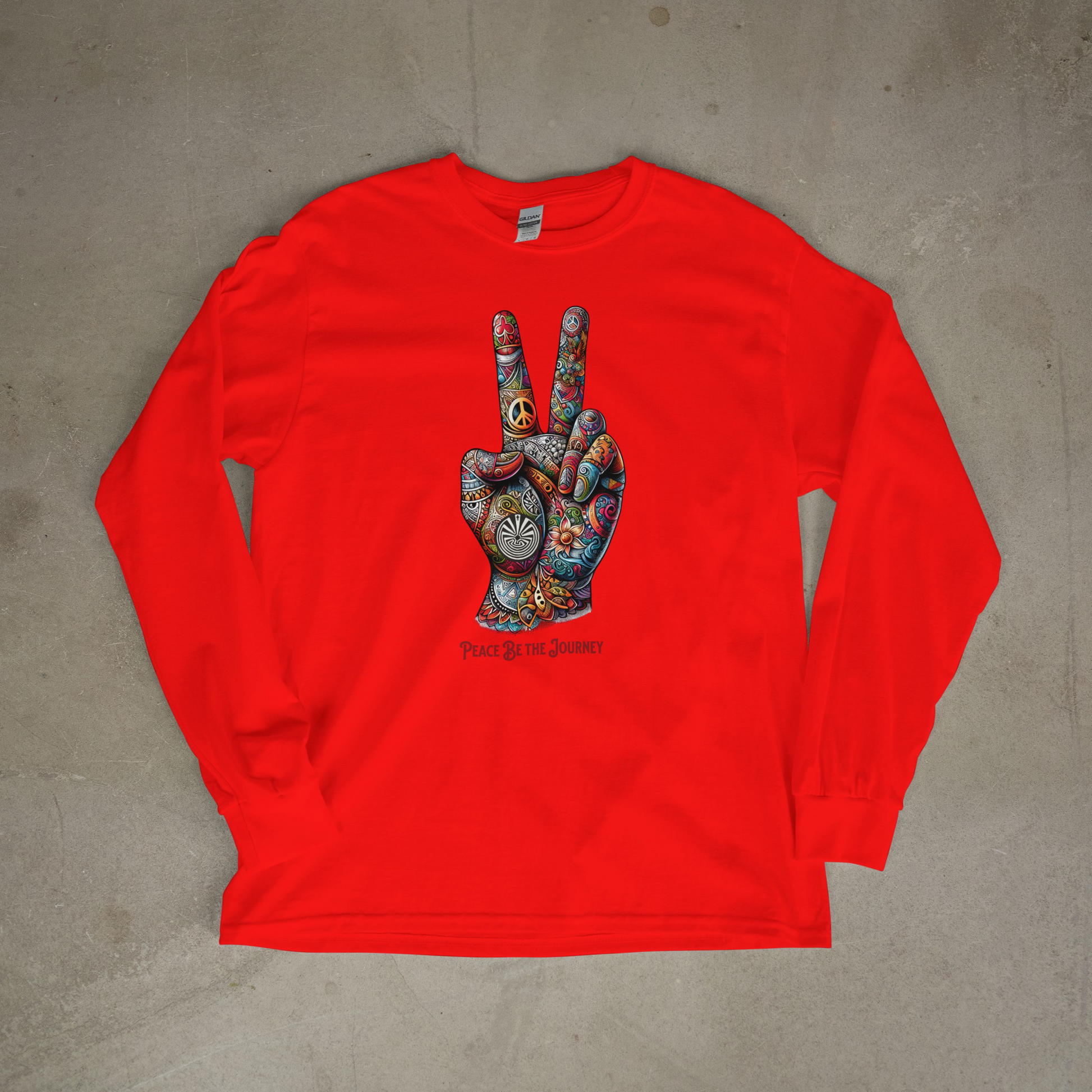 PEACE BE THE VIBE - LONG SLEEVE TEE