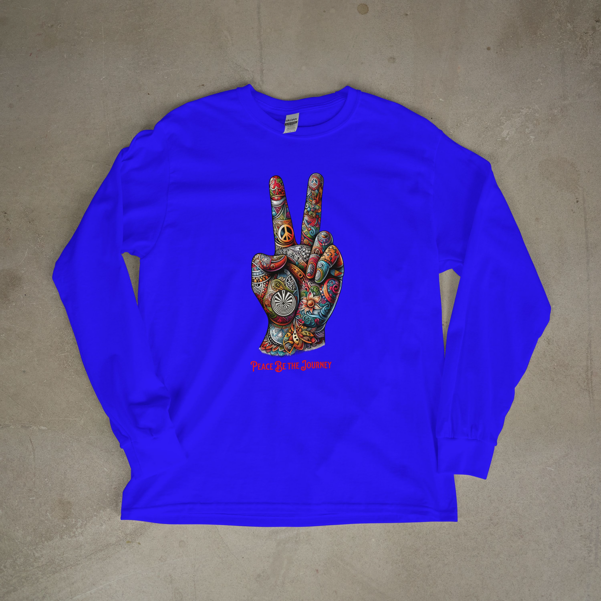 PEACE BE THE VIBE - LONG SLEEVE TEE