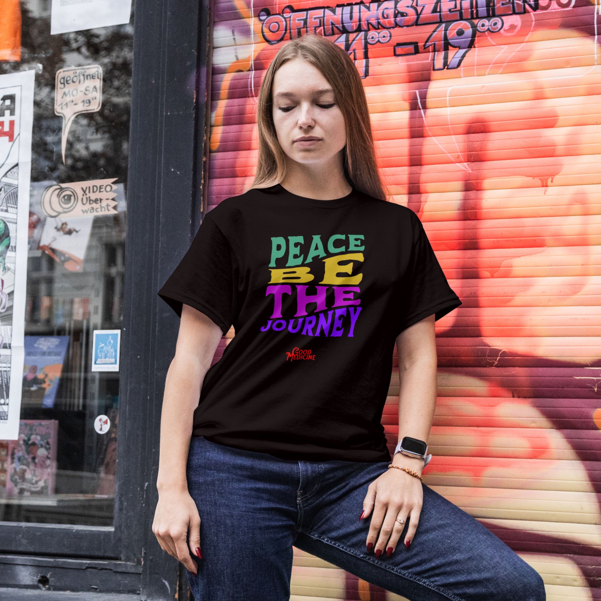 PEACE BE THE JOURNEY RETRO - SHORT SLEEVE TEE