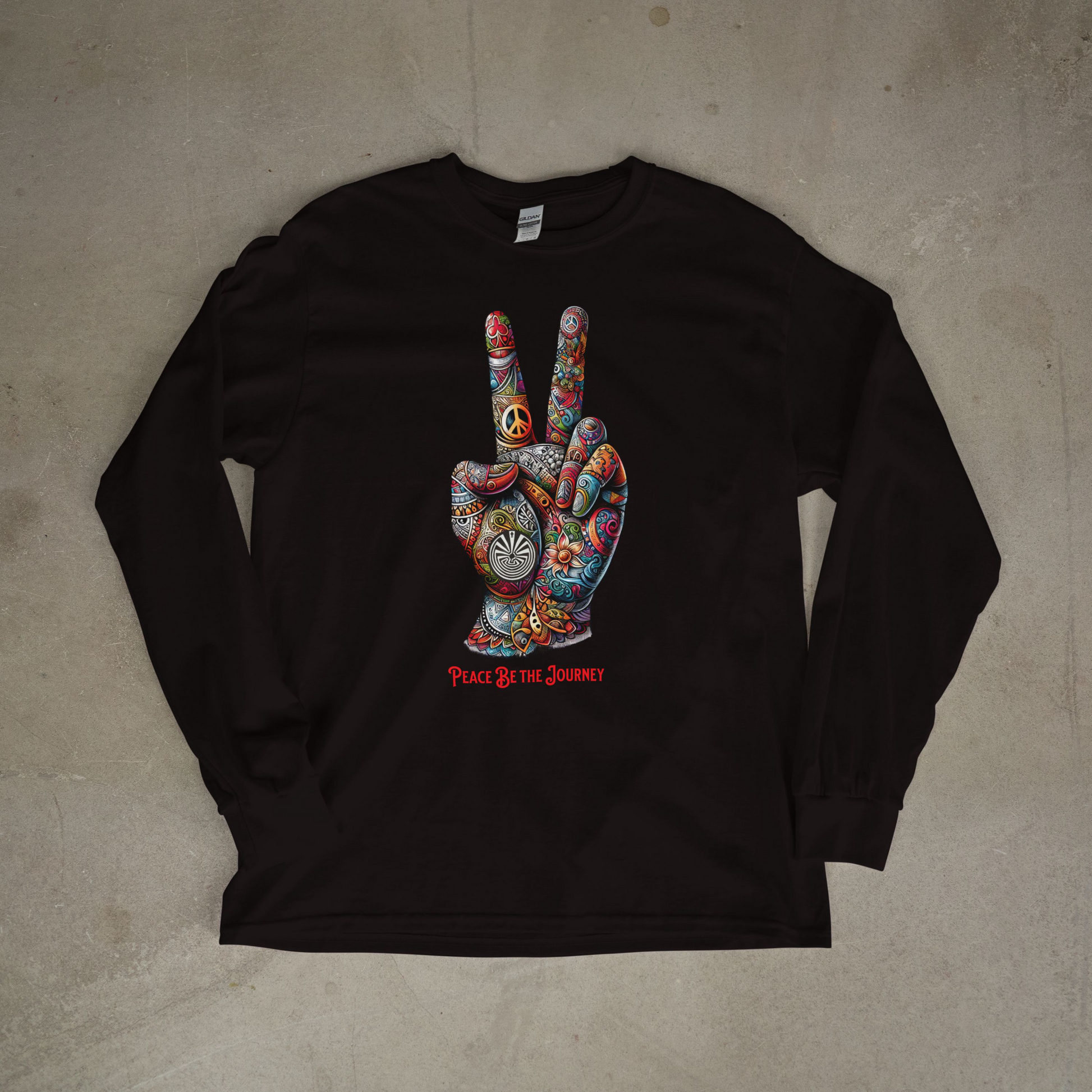PEACE BE THE VIBE - LONG SLEEVE TEE