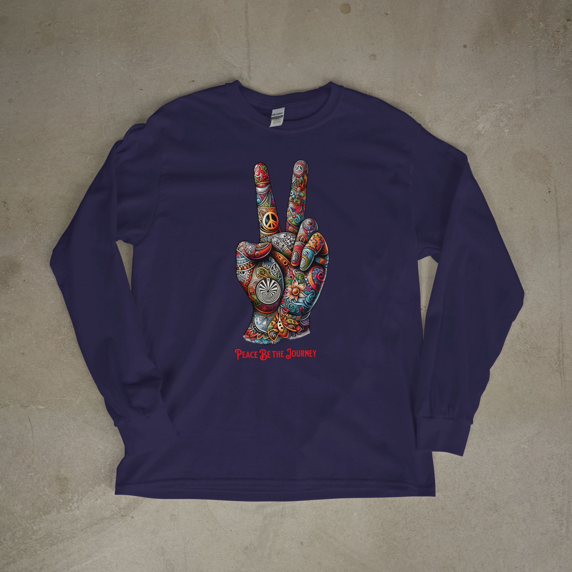 PEACE BE THE VIBE - LONG SLEEVE TEE