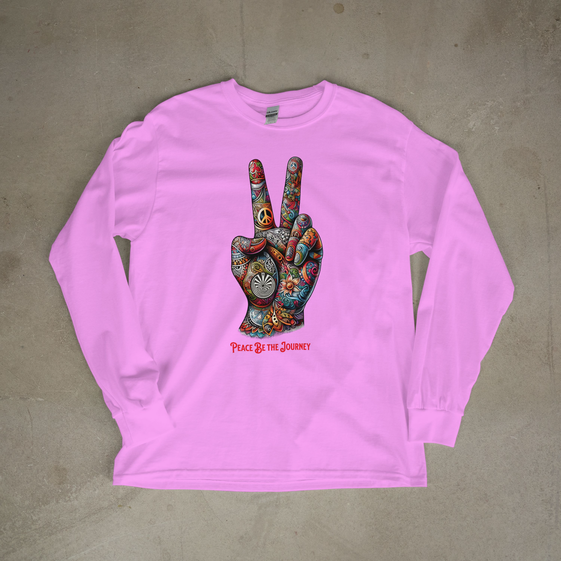 PEACE BE THE VIBE - LONG SLEEVE TEE