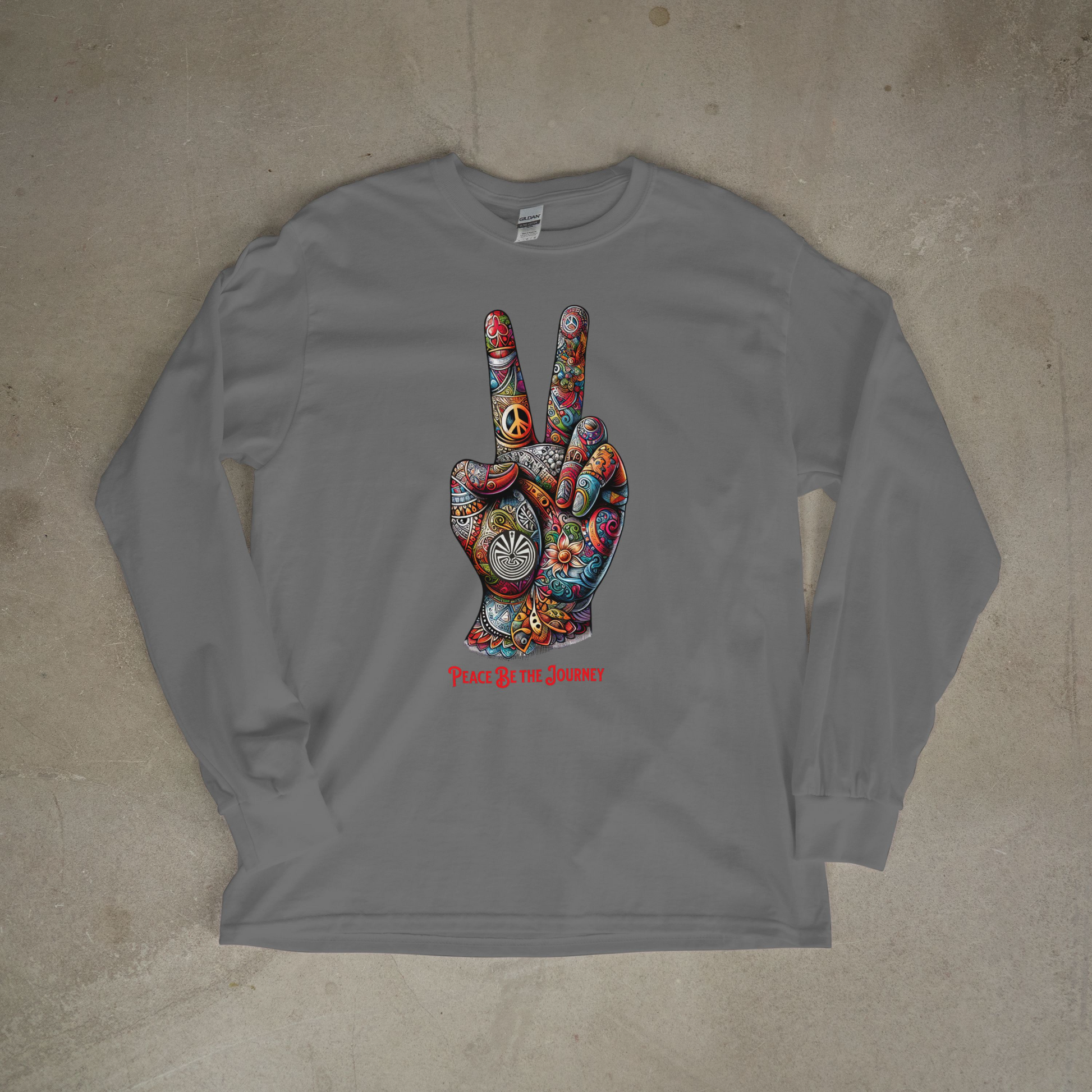 PEACE BE THE VIBE - LONG SLEEVE TEE