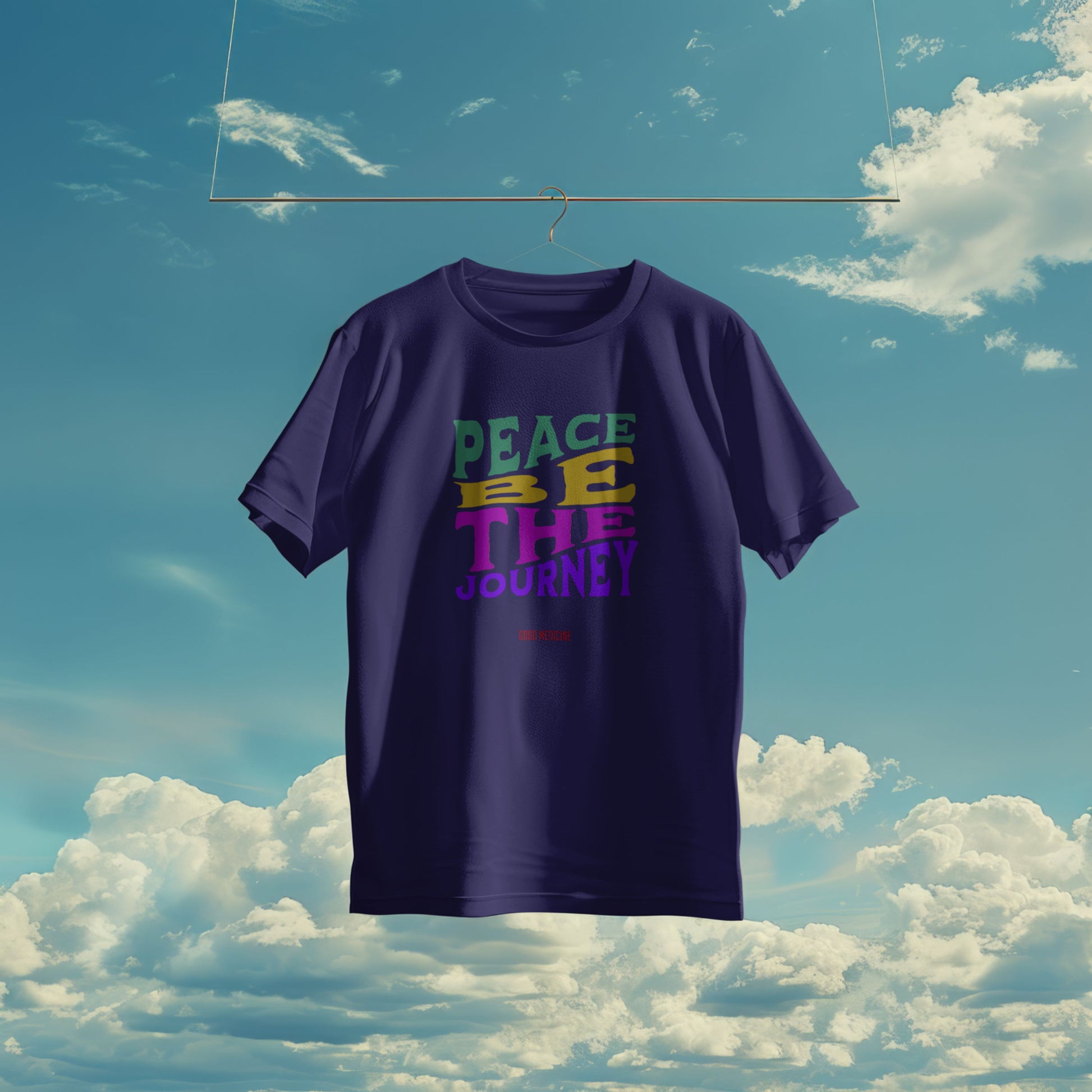 PEACE BE THE JOURNEY RETRO - SHORT SLEEVE TEE