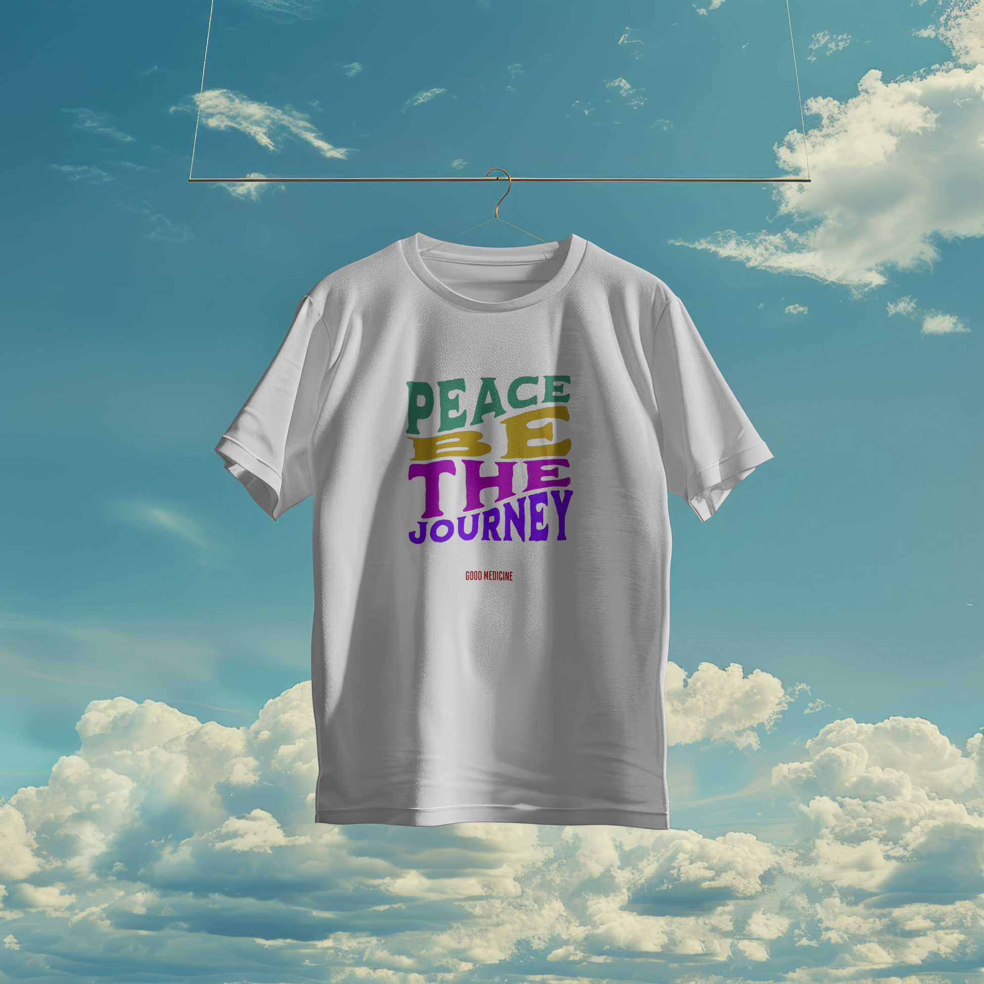 PEACE BE THE JOURNEY RETRO - SHORT SLEEVE TEE