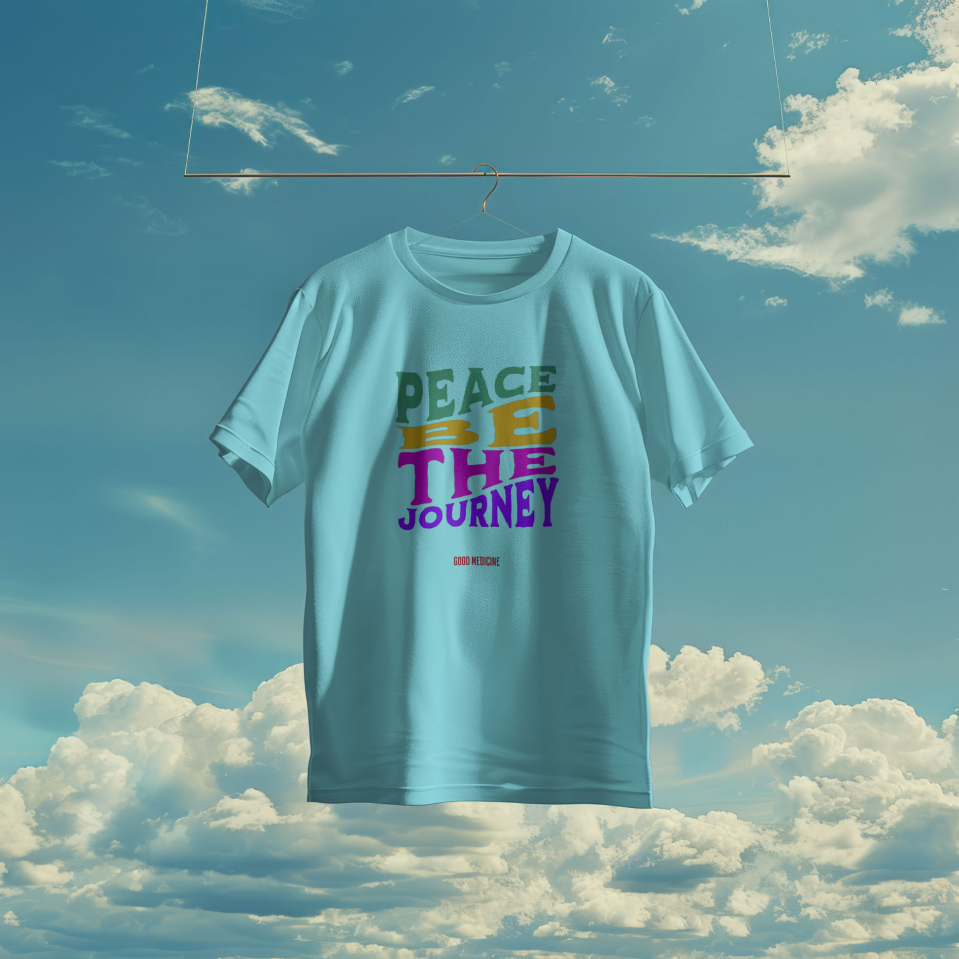 PEACE BE THE JOURNEY RETRO - SHORT SLEEVE TEE