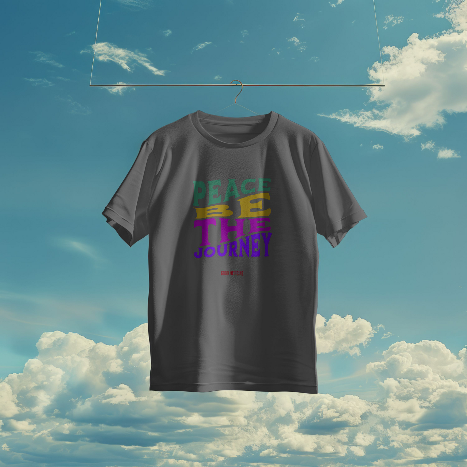 PEACE BE THE JOURNEY RETRO - SHORT SLEEVE TEE