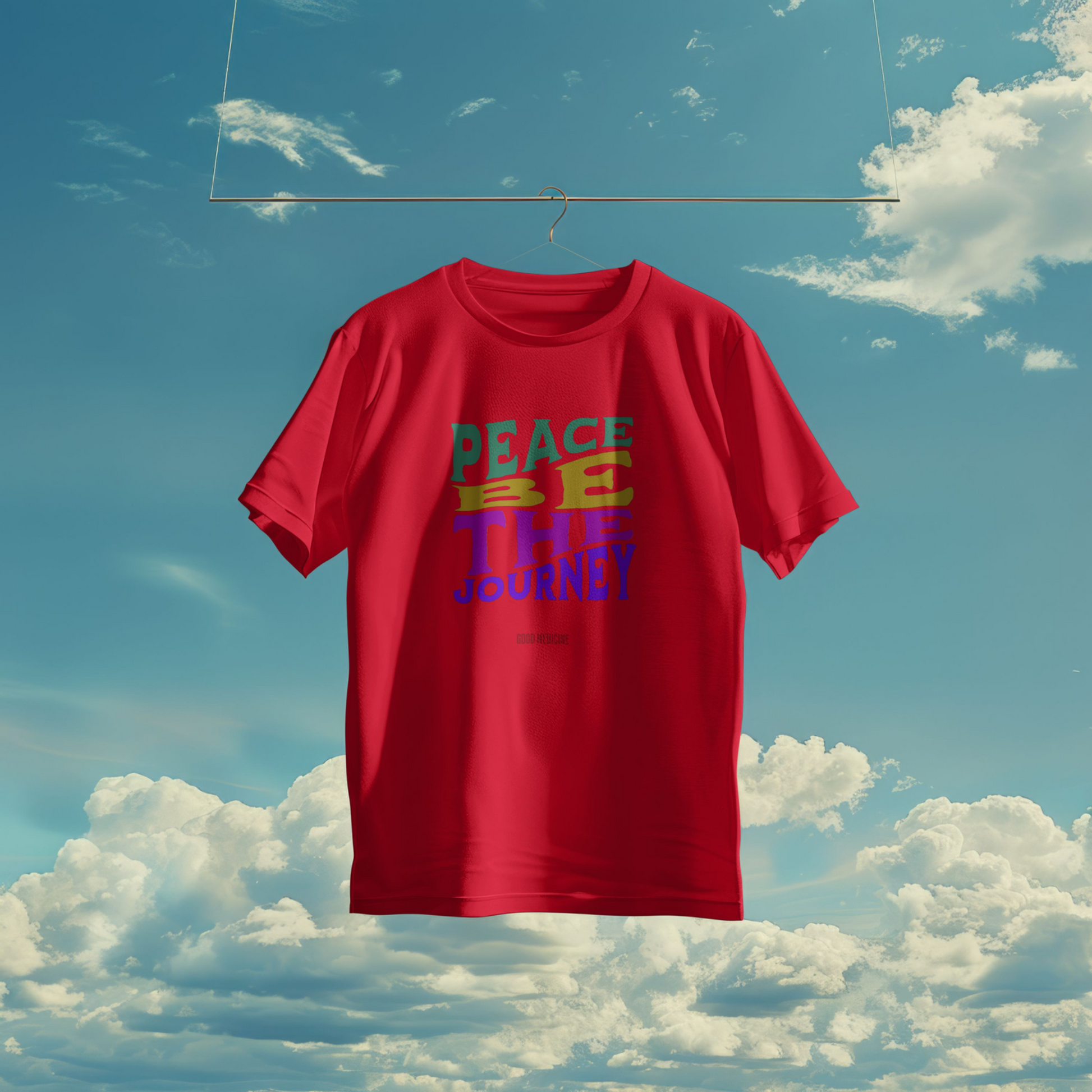 PEACE BE THE JOURNEY RETRO - SHORT SLEEVE TEE