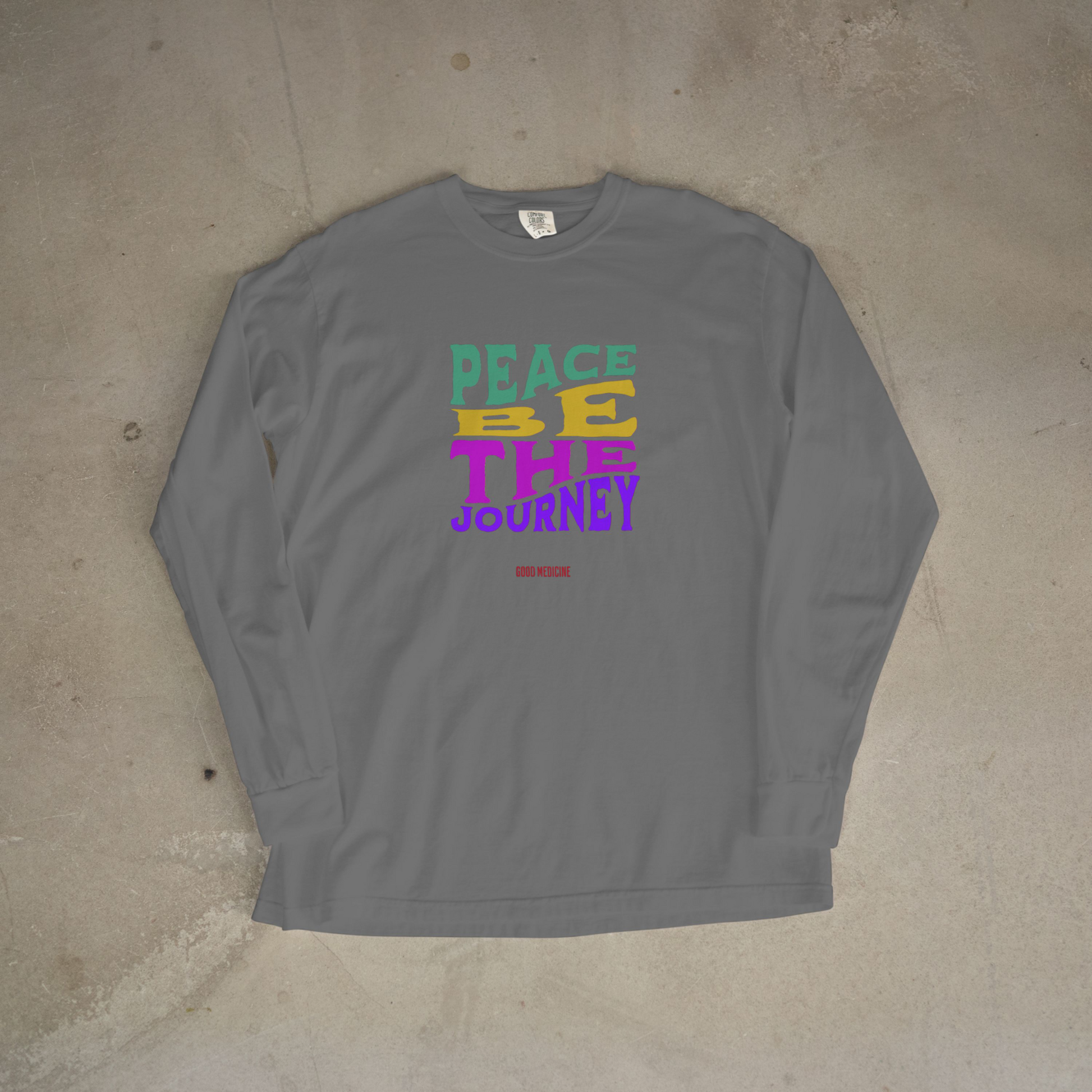 PEACE BE THE JOURNEY RETRO- LONG SLEEVE TEE