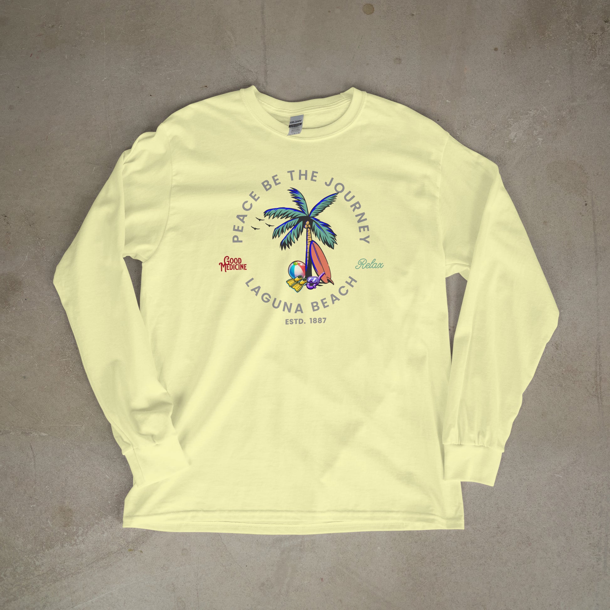LAGUNA BEACH RELAX - LONG SLEEVE TEE