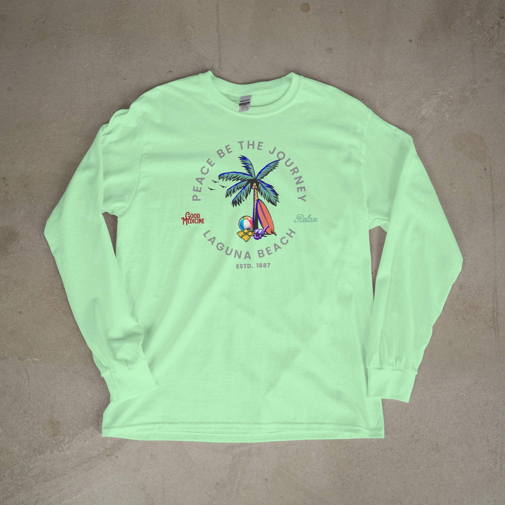 LAGUNA BEACH RELAX - LONG SLEEVE TEE