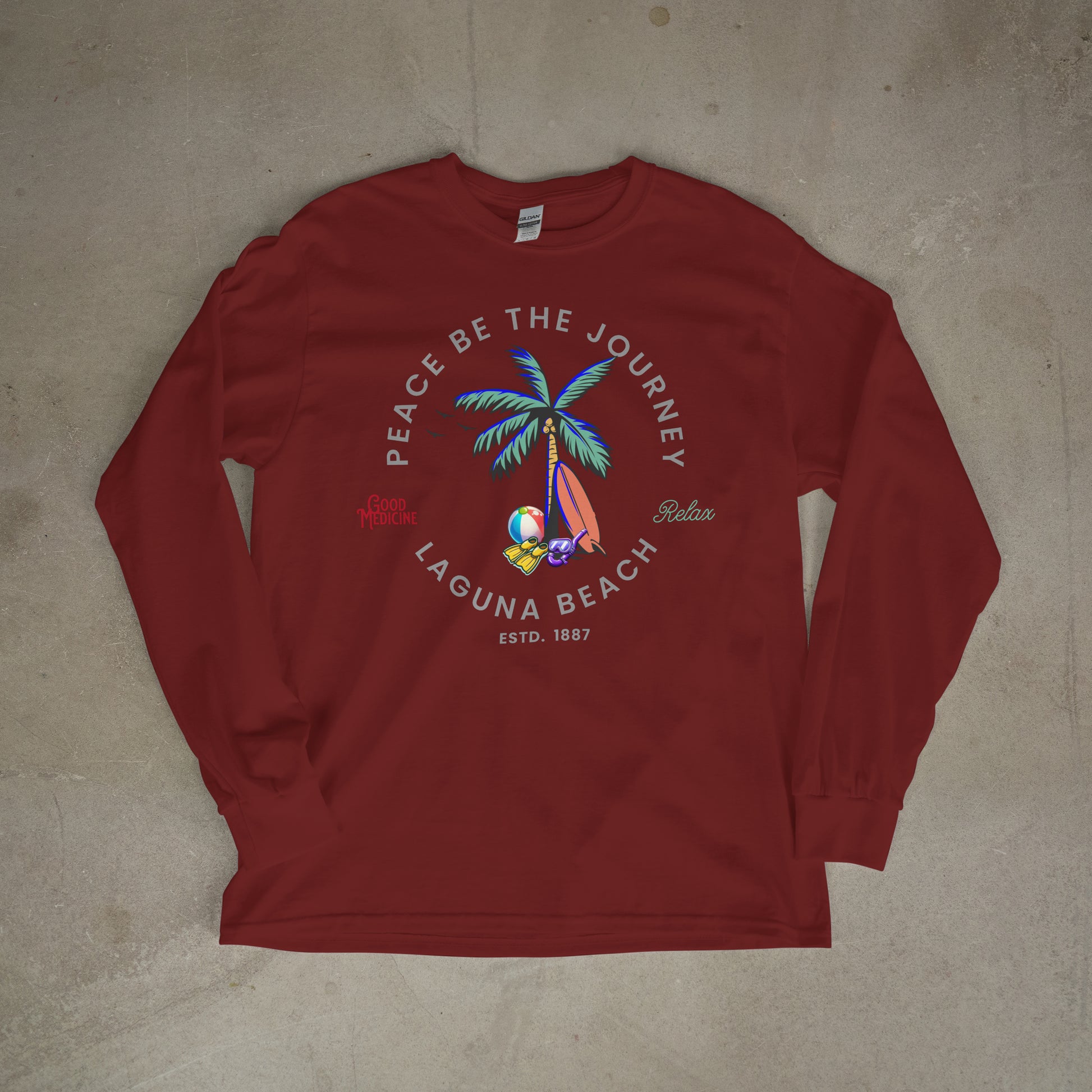 LAGUNA BEACH RELAX - LONG SLEEVE TEE