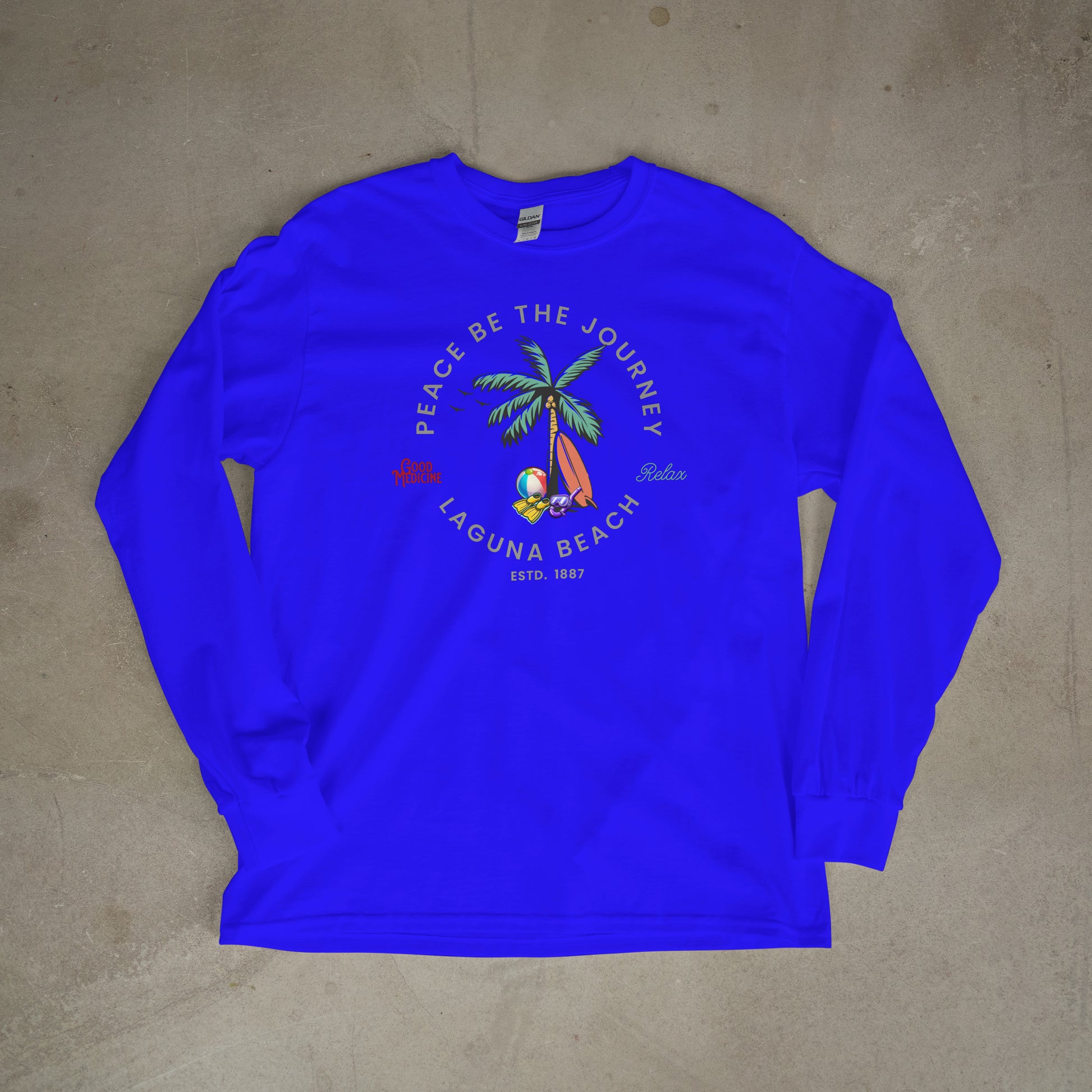 LAGUNA BEACH RELAX - LONG SLEEVE TEE