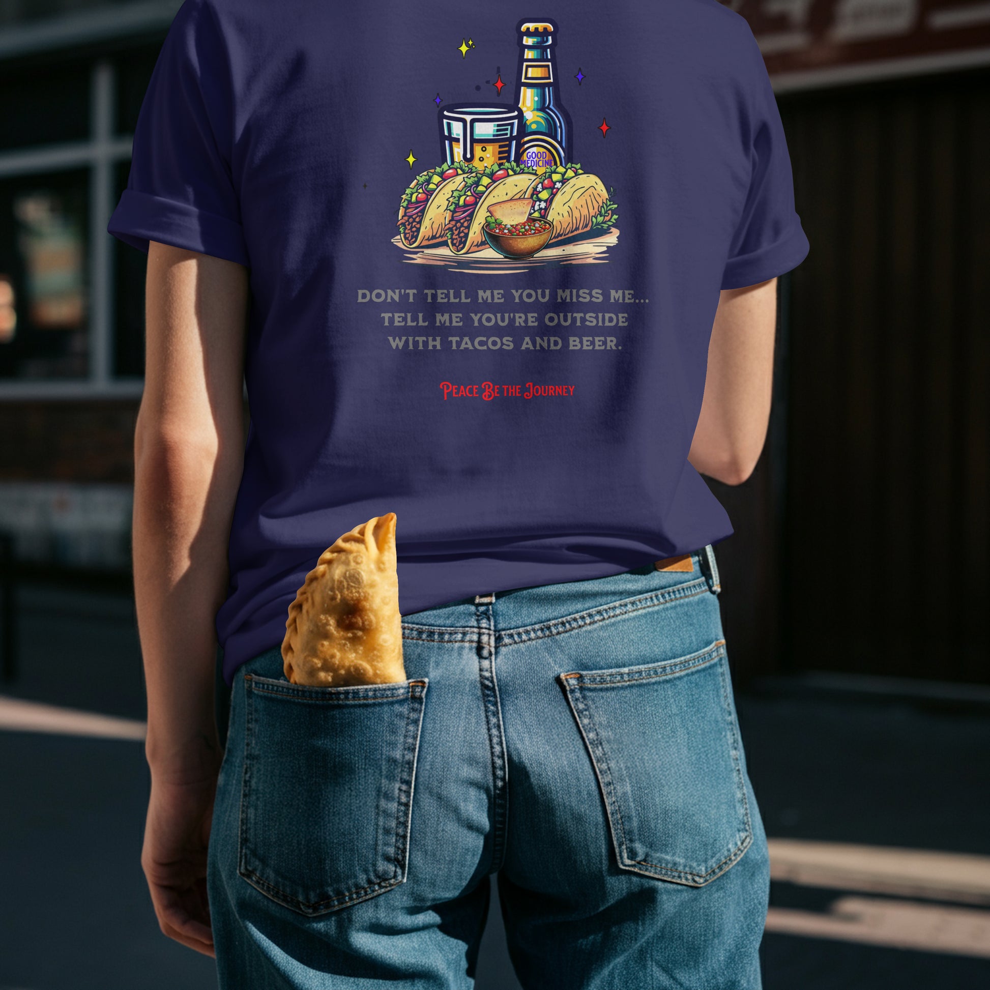 NEW!! TACOS AND BEER - SHORT SLEEVE T-SHIRT