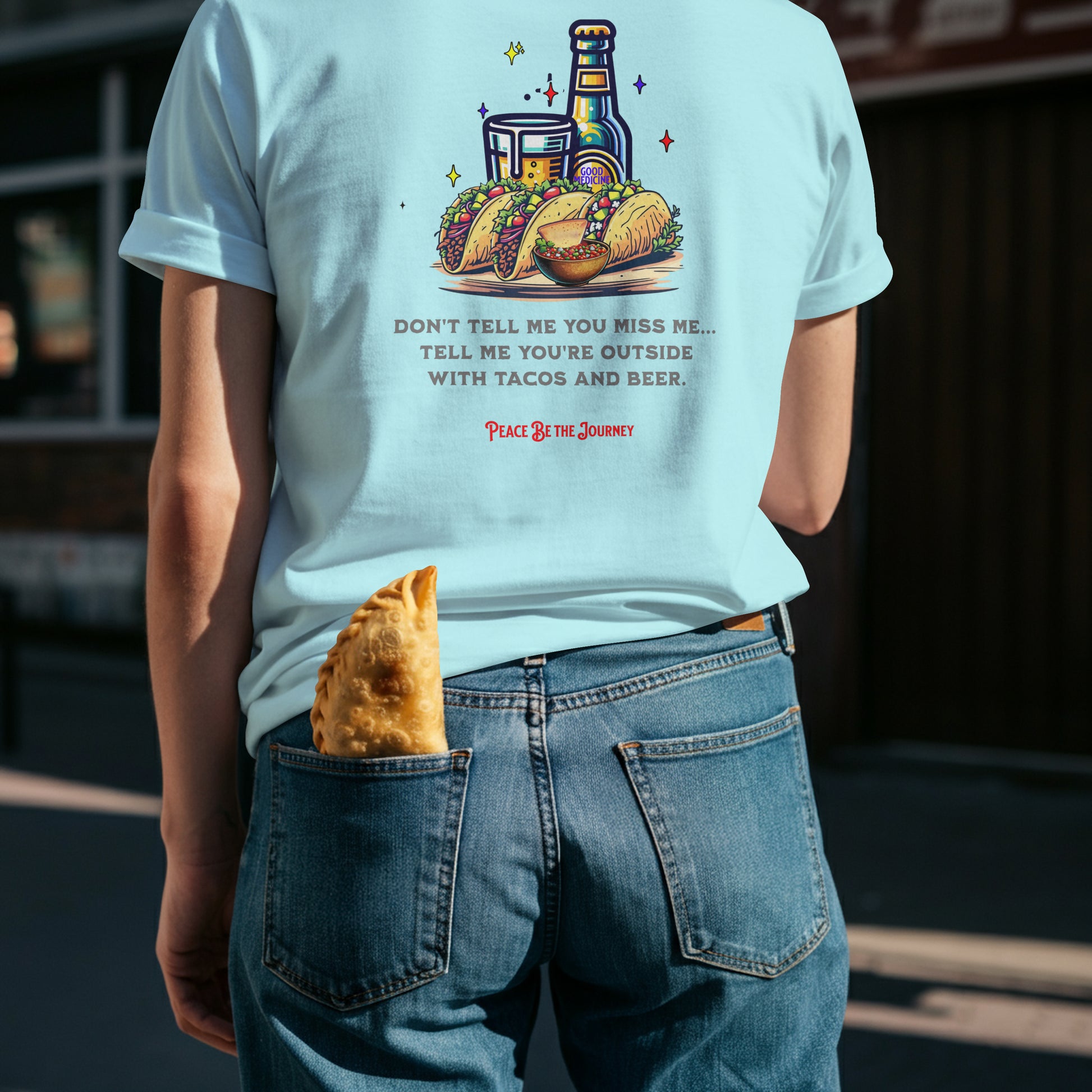NEW!! TACOS AND BEER - SHORT SLEEVE T-SHIRT
