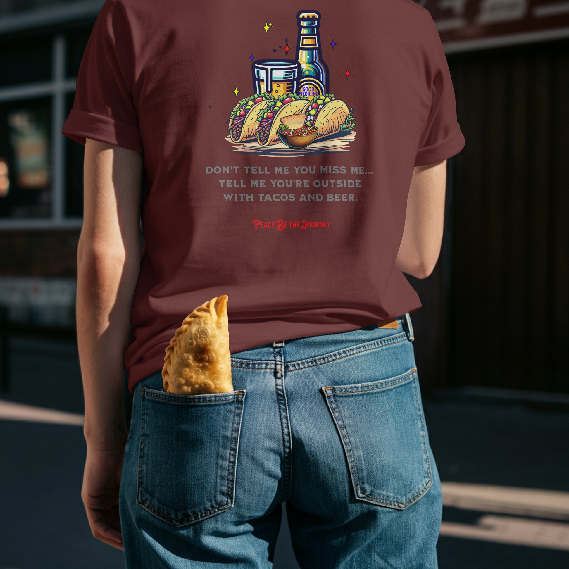 NEW!! TACOS AND BEER - SHORT SLEEVE T-SHIRT