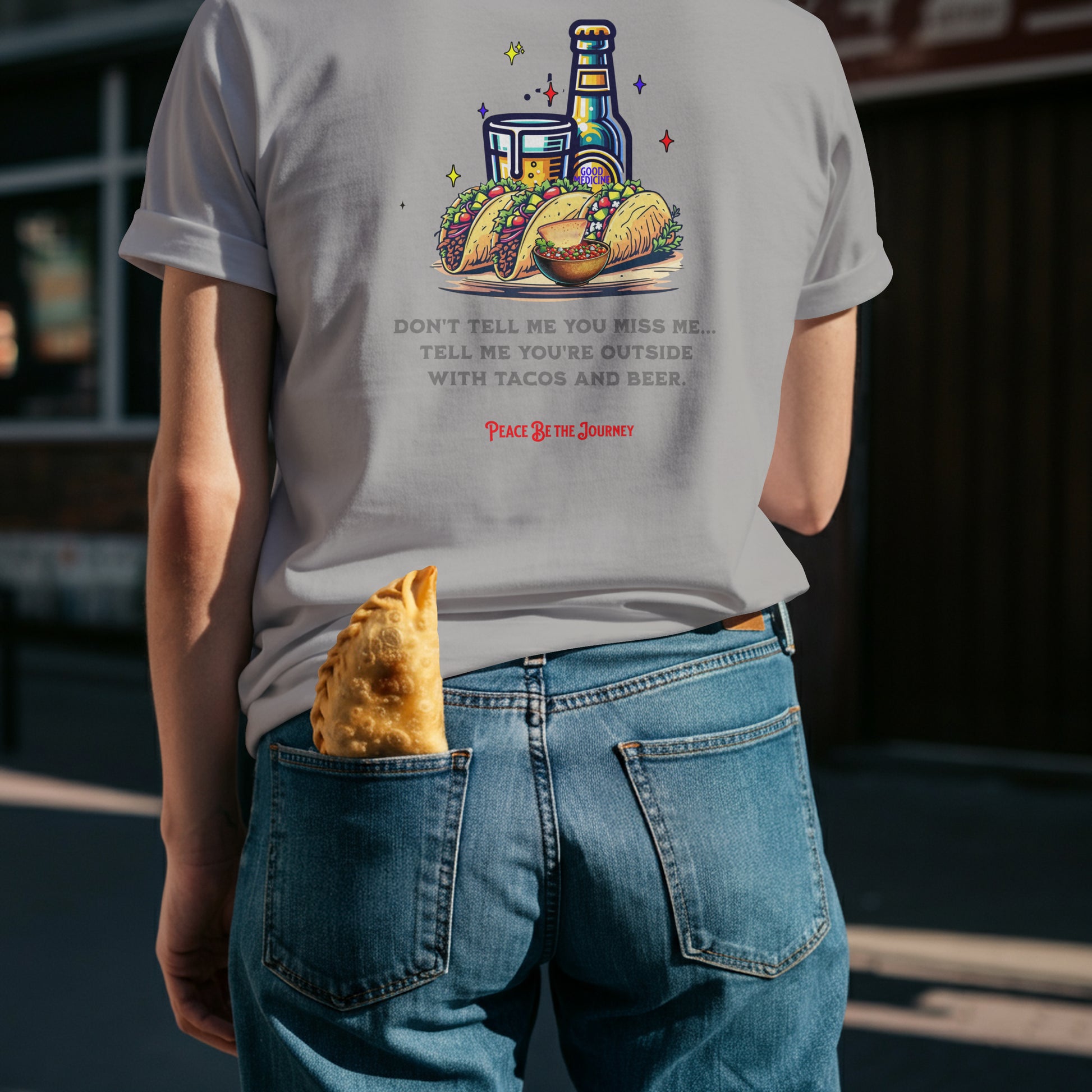 NEW!! TACOS AND BEER - SHORT SLEEVE T-SHIRT