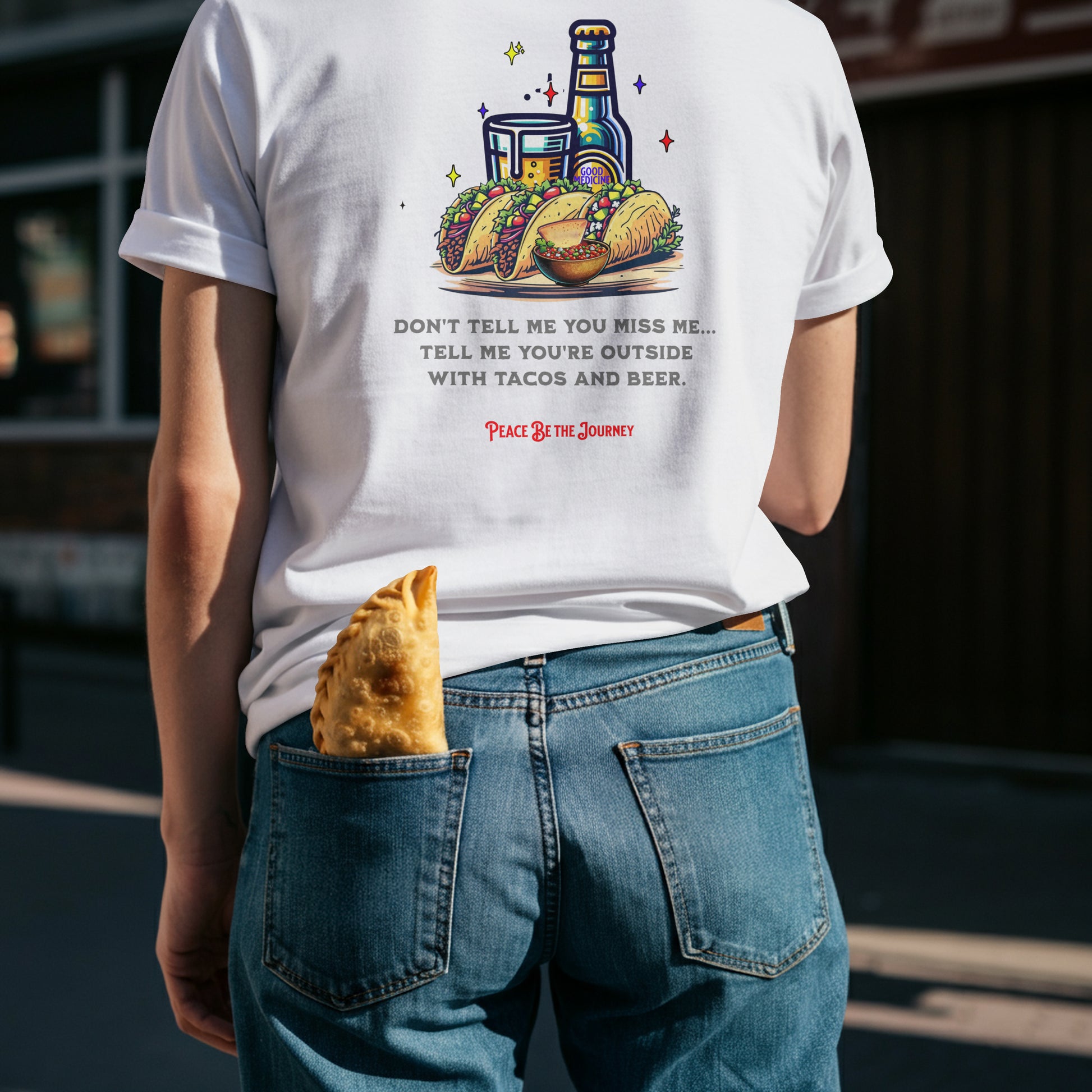 NEW!! TACOS AND BEER - SHORT SLEEVE T-SHIRT