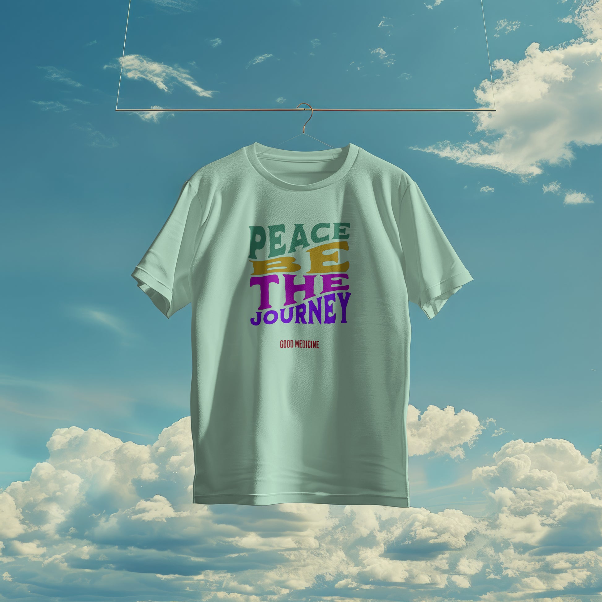 PEACE BE THE JOURNEY RETRO - SHORT SLEEVE TEE