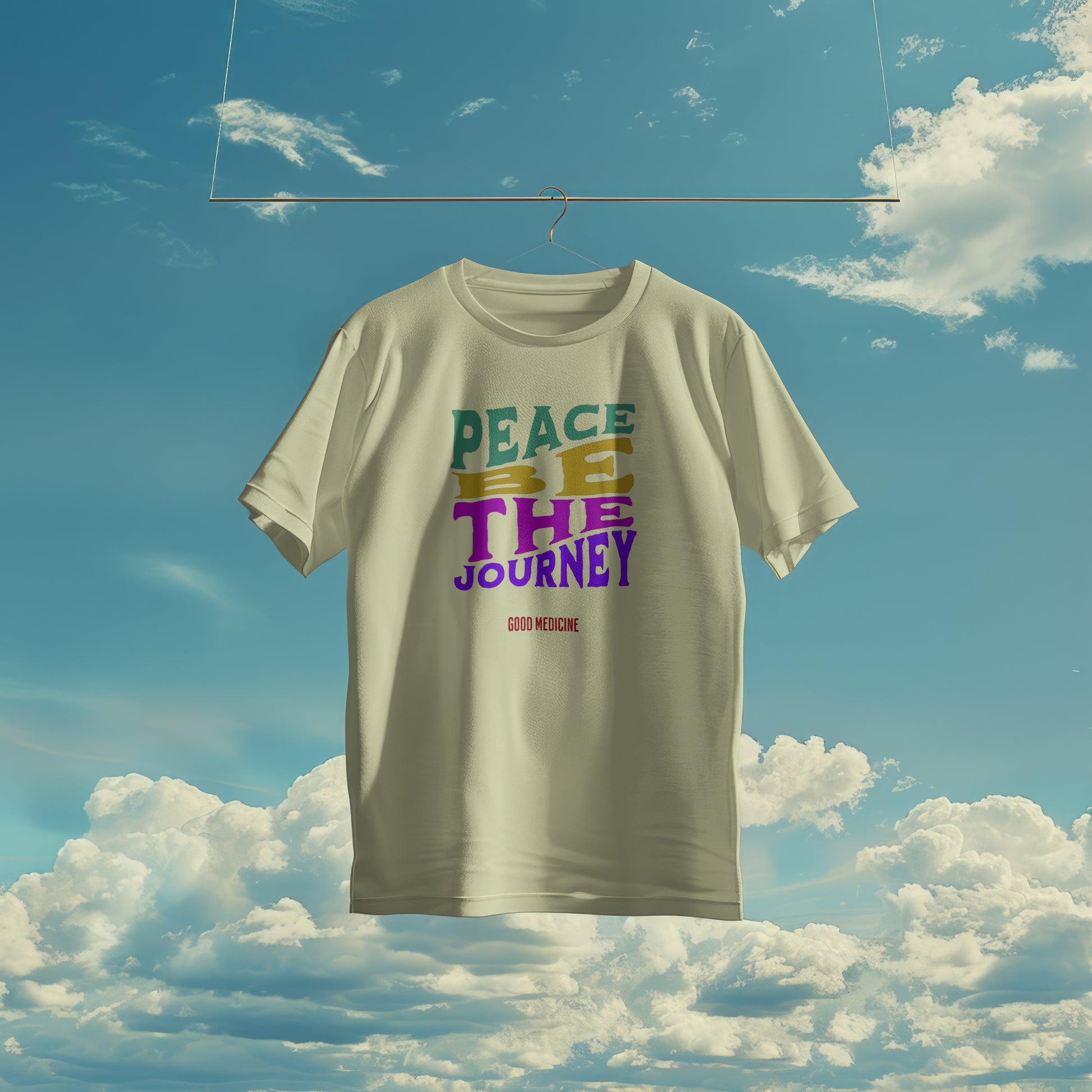 PEACE BE THE JOURNEY RETRO - SHORT SLEEVE TEE