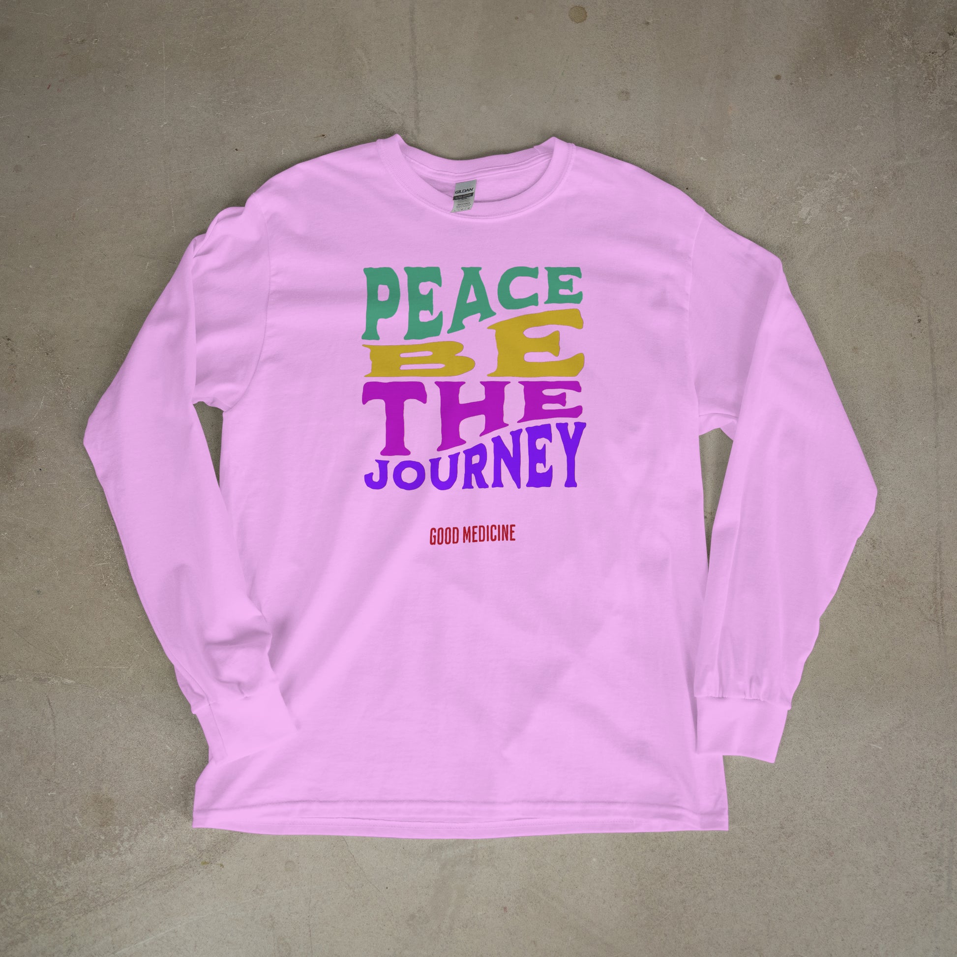 PEACE BE THE JOURNEY RETRO- LONG SLEEVE TEE