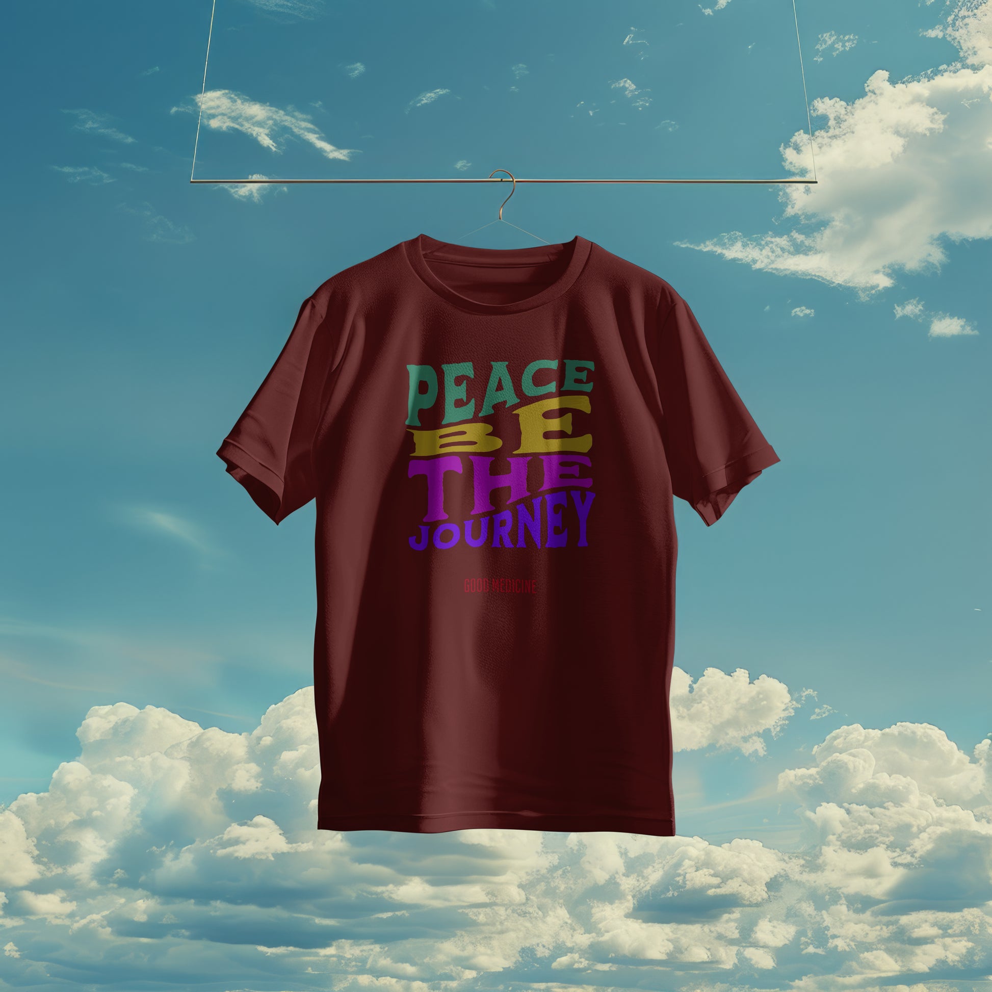 PEACE BE THE JOURNEY RETRO - SHORT SLEEVE TEE