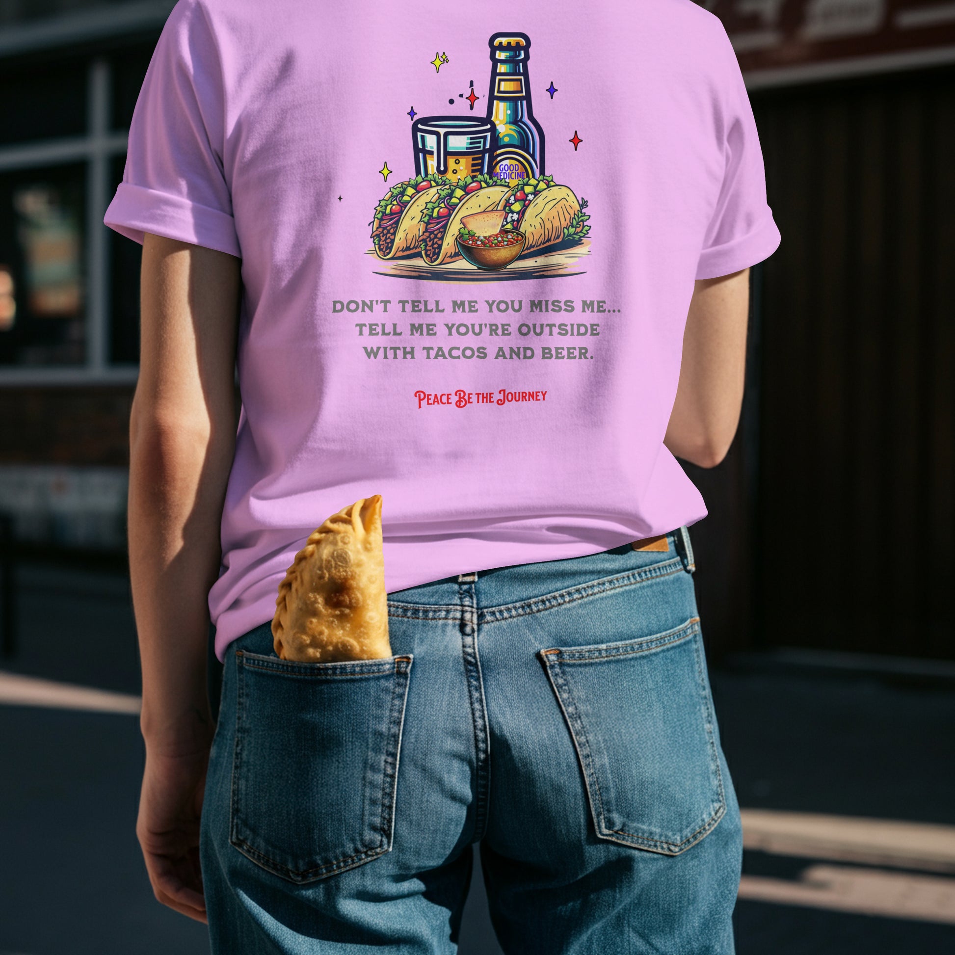 NEW!! TACOS AND BEER - SHORT SLEEVE T-SHIRT