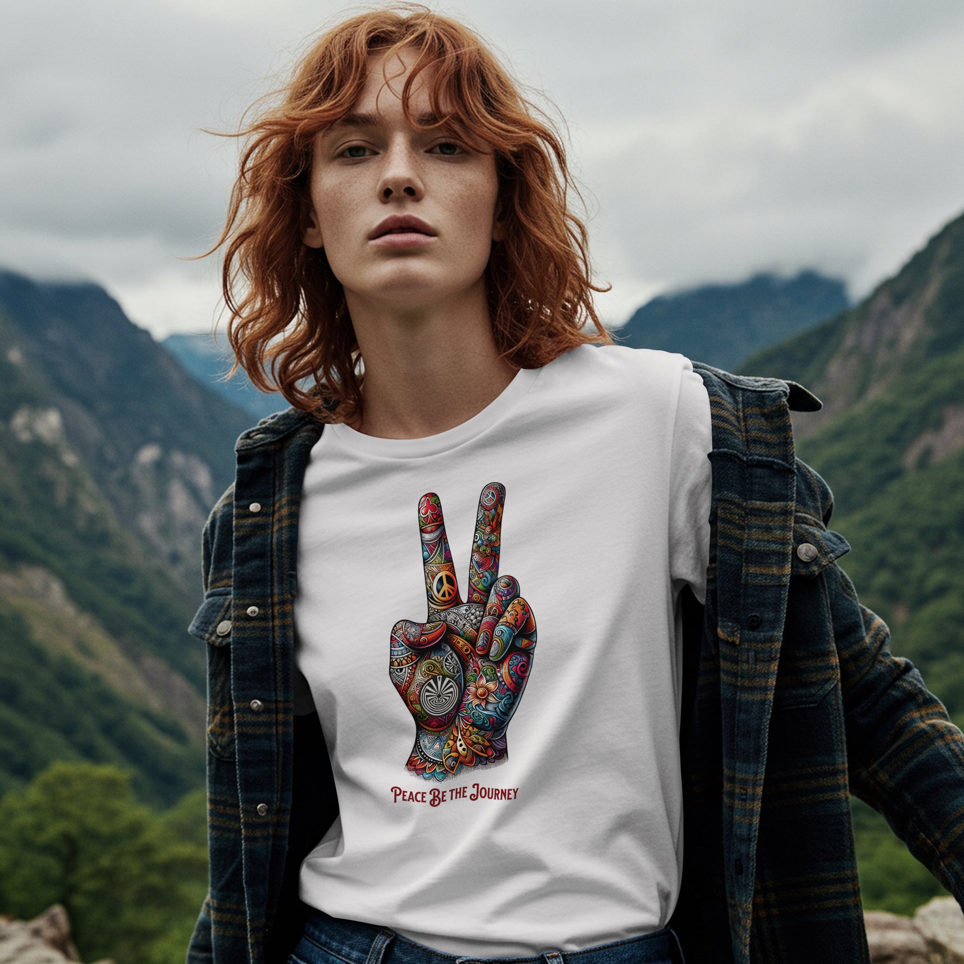 PEACE BE THE VIBE - LONG SLEEVE TEE