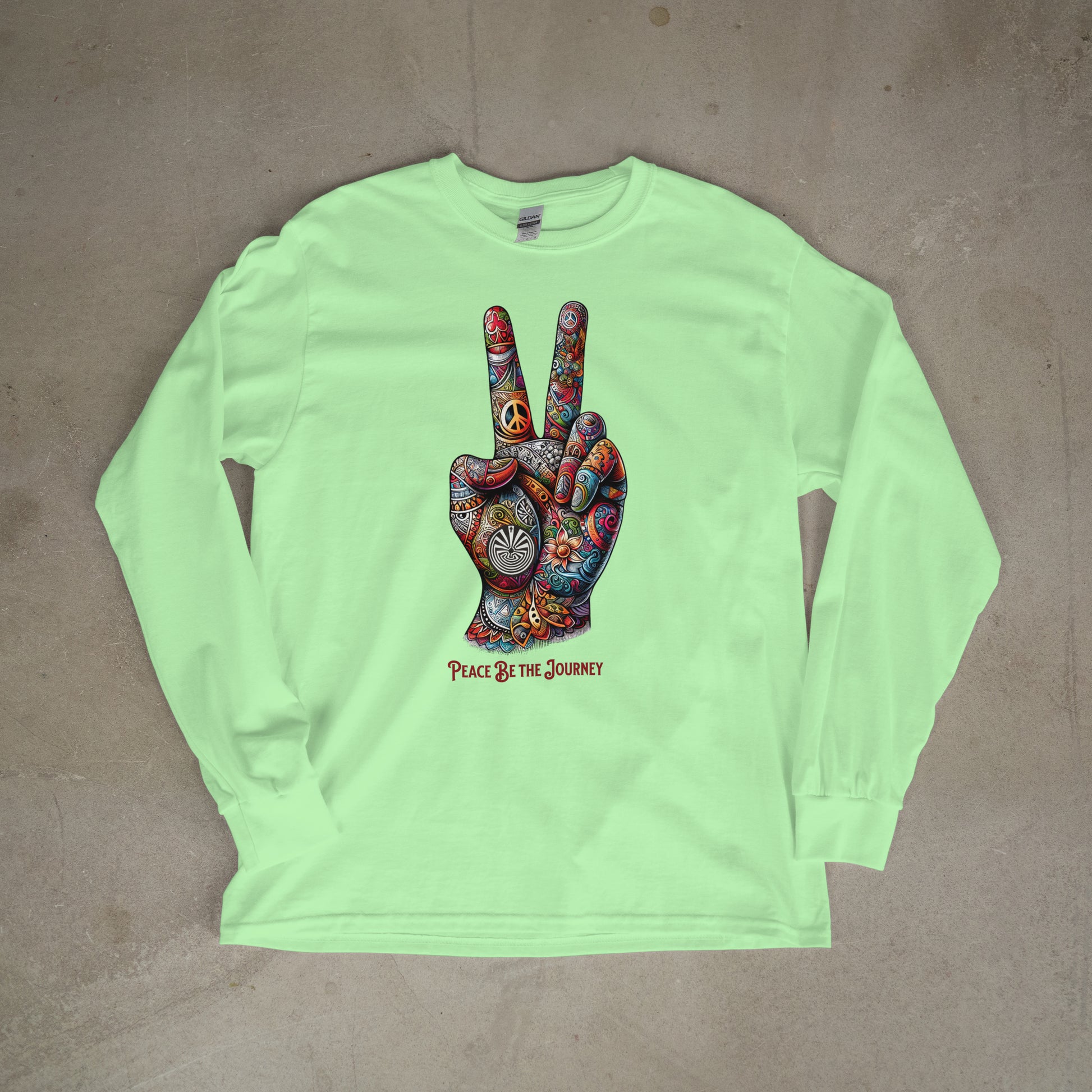 PEACE BE THE VIBE - LONG SLEEVE TEE