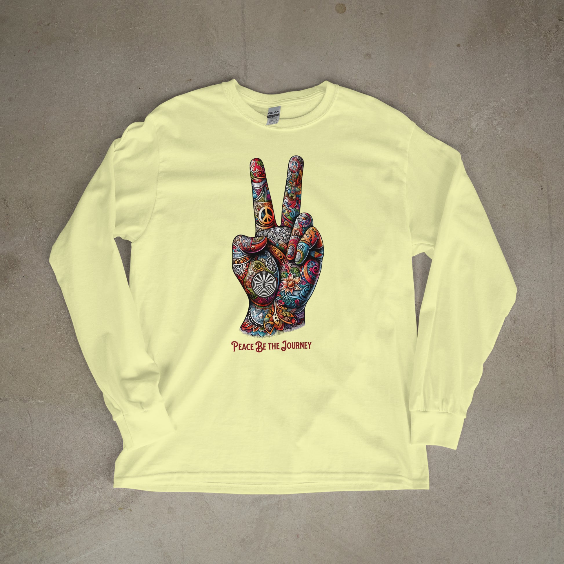 PEACE BE THE VIBE - LONG SLEEVE TEE