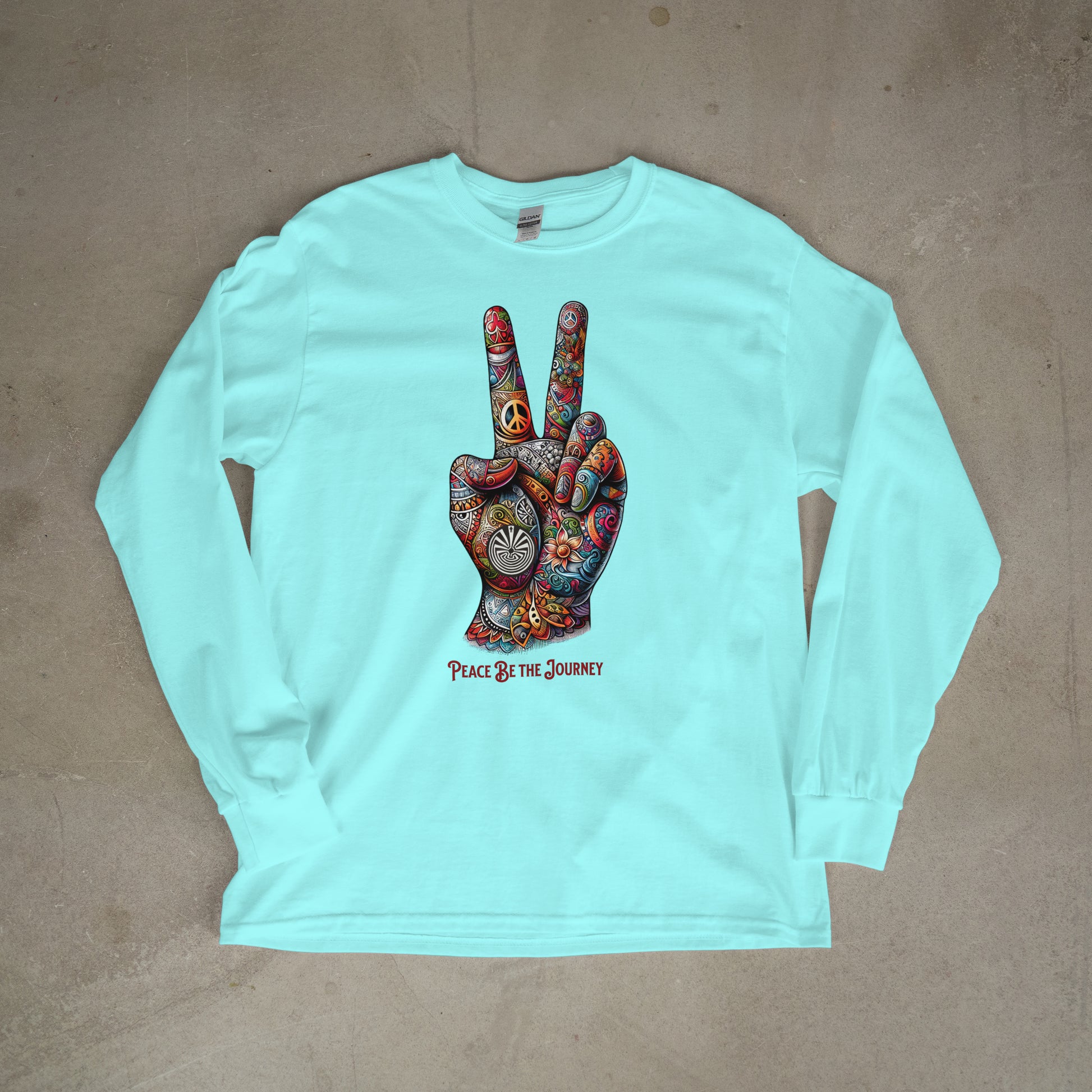 PEACE BE THE VIBE - LONG SLEEVE TEE