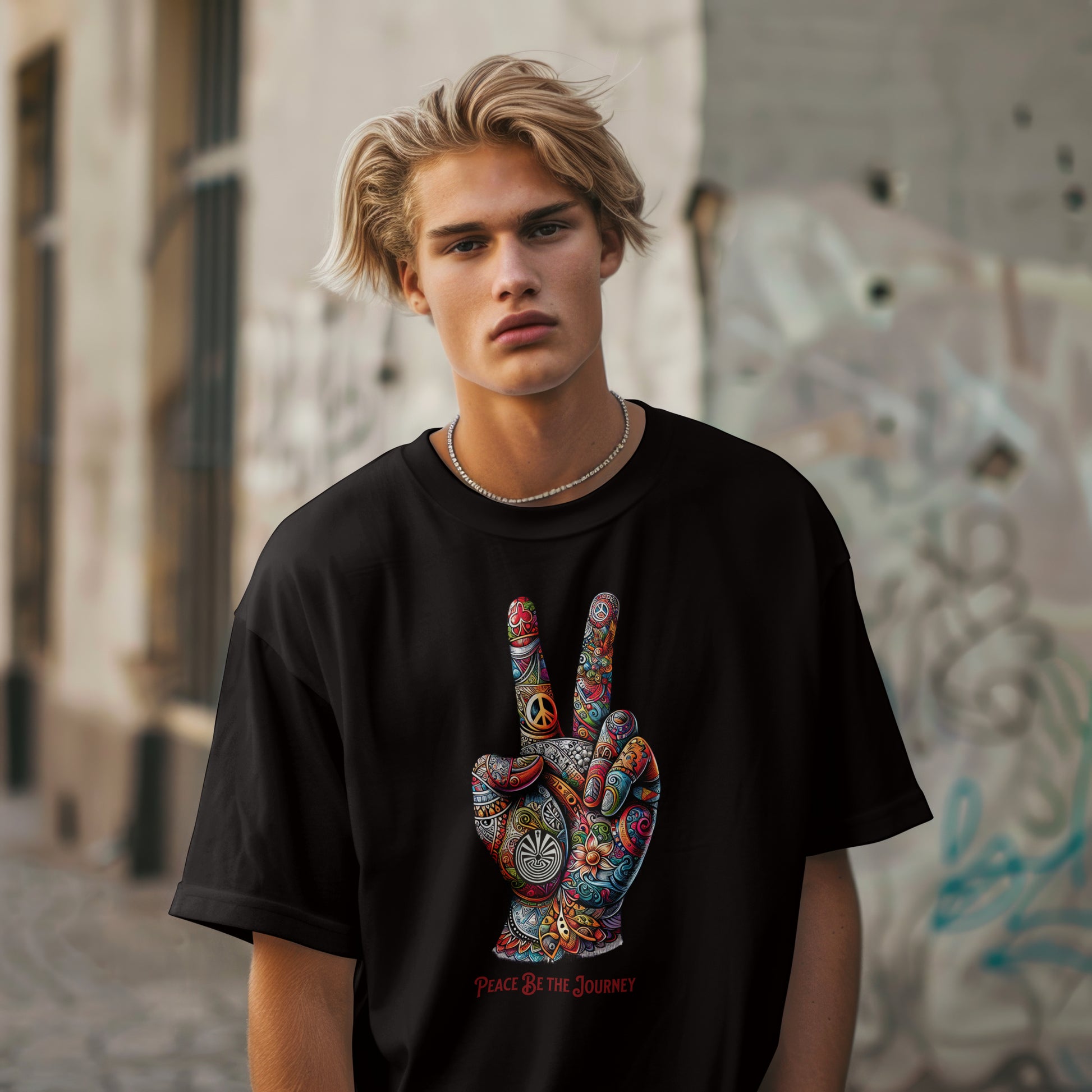 PEACE BE THE VIBE - SHORT SLEEVE TEE
