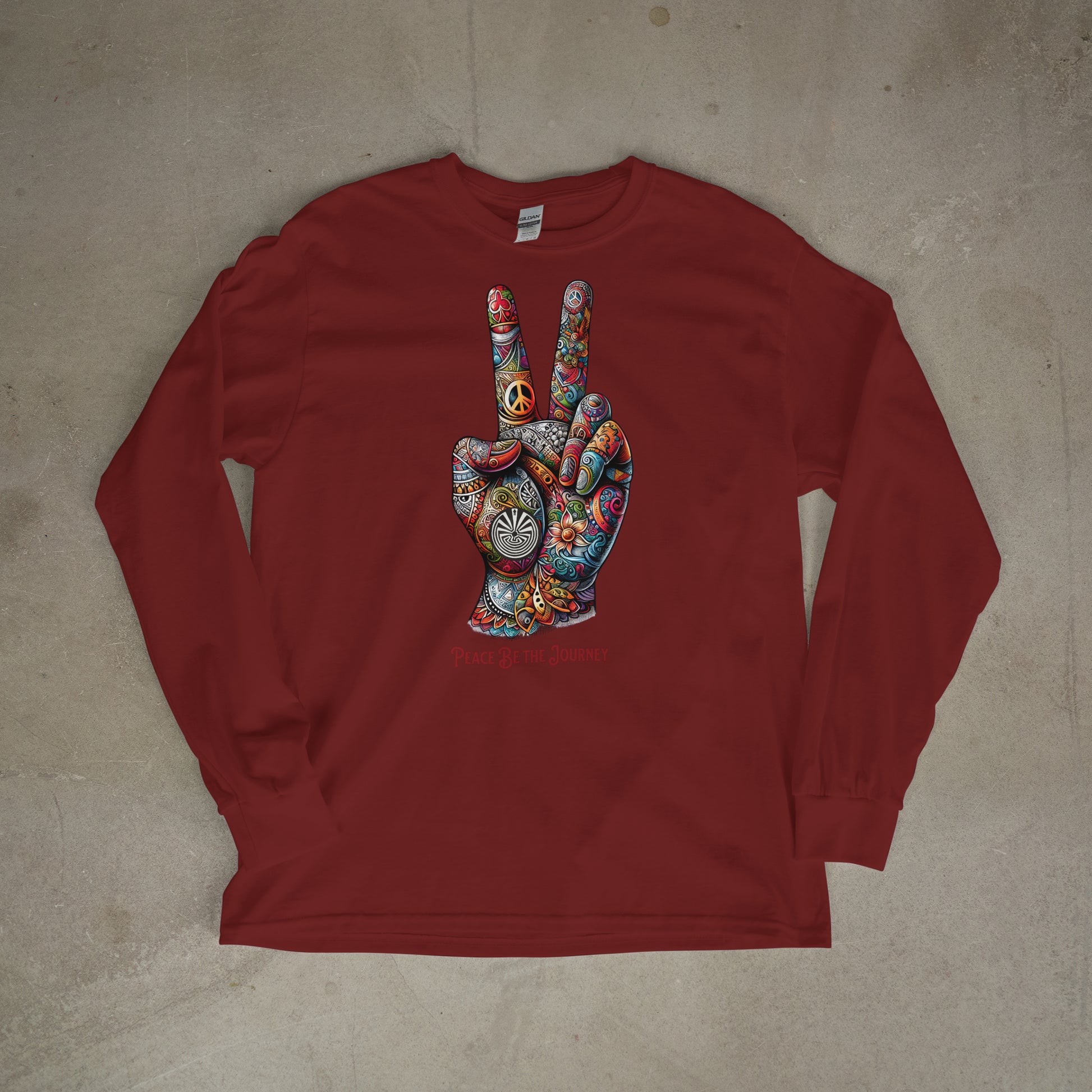 PEACE BE THE VIBE - LONG SLEEVE TEE