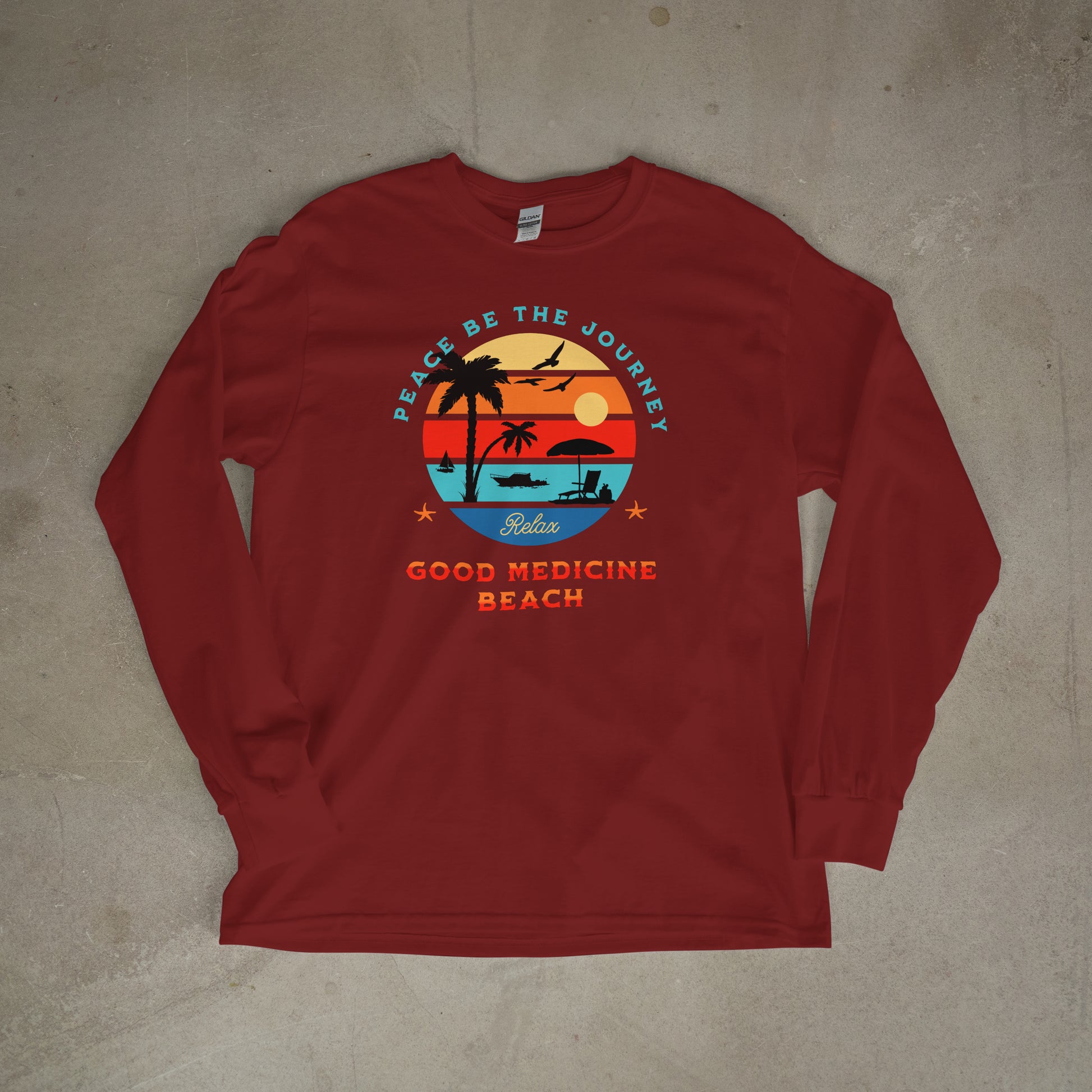 GOOD MEDICINE BEACH - LONG SLEEVE TEE