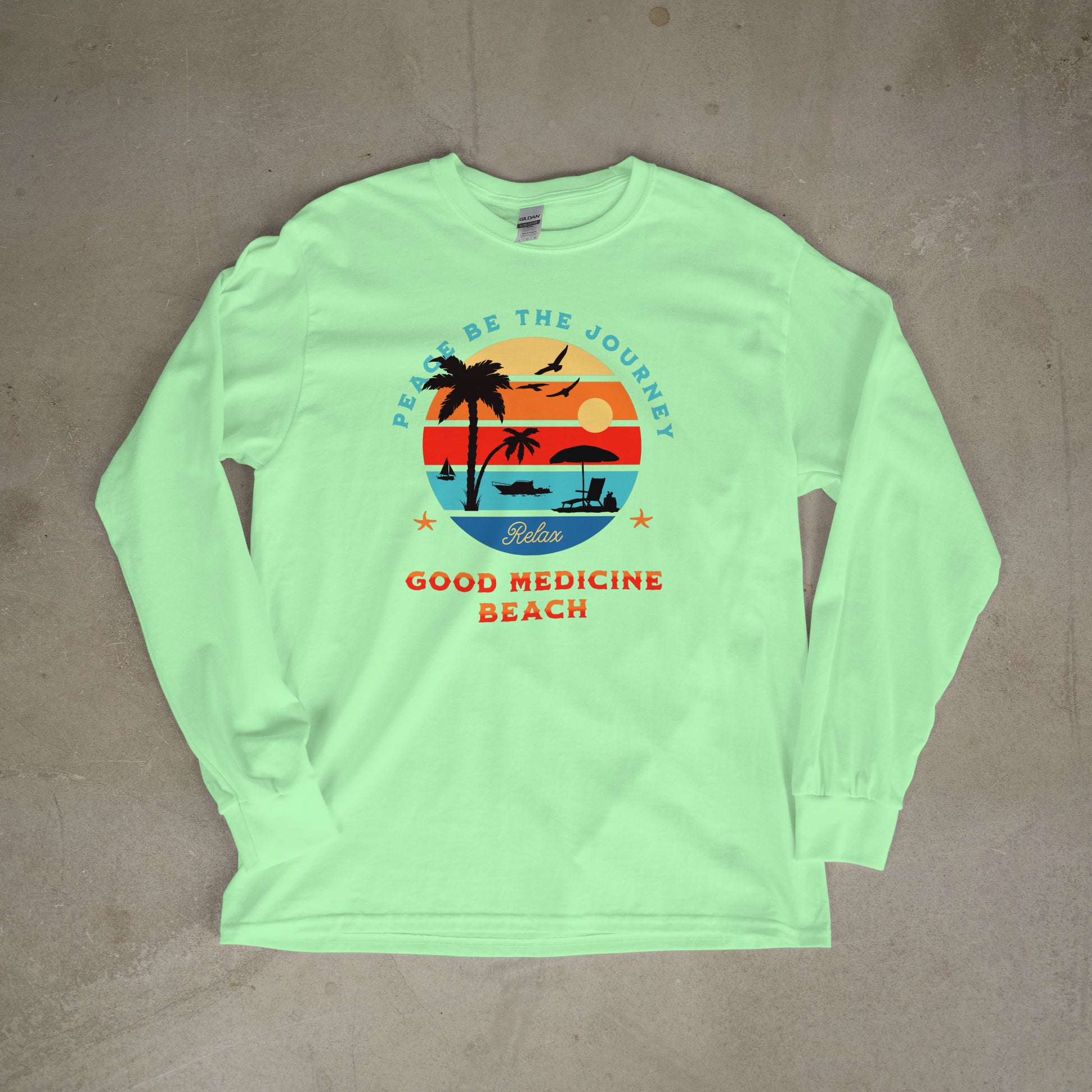 GOOD MEDICINE BEACH - LONG SLEEVE TEE