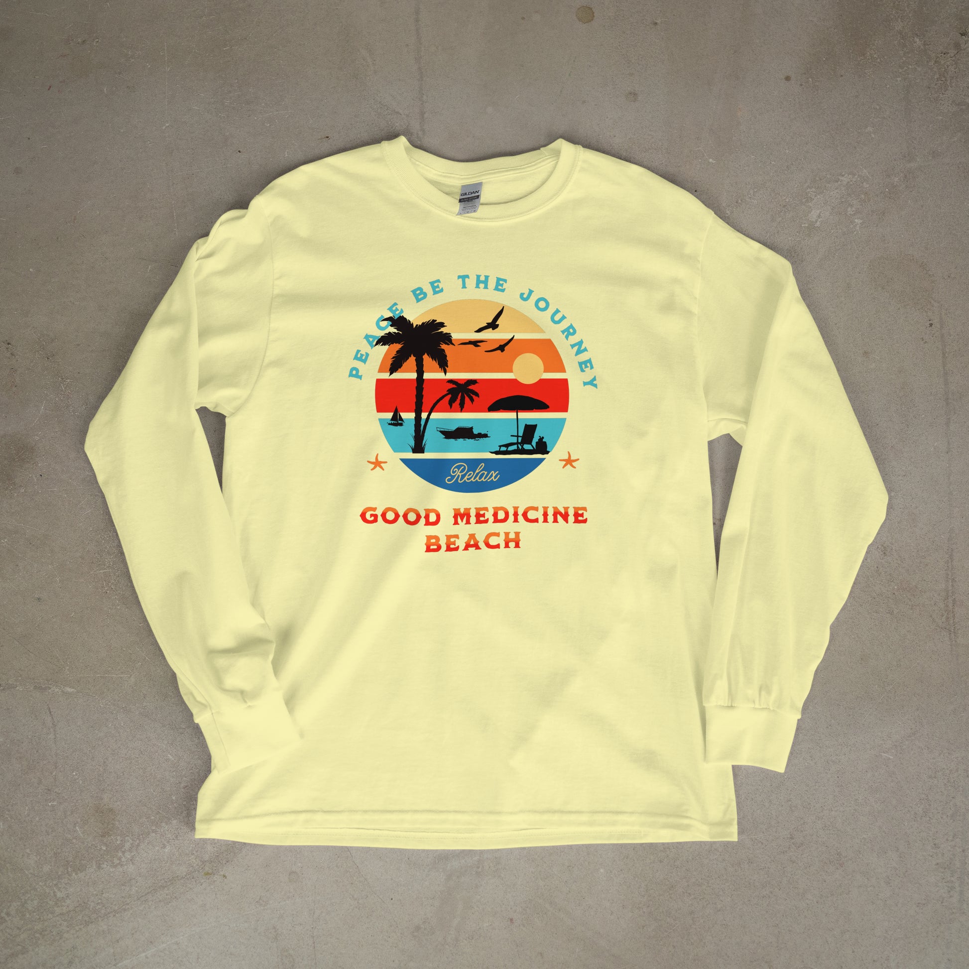 GOOD MEDICINE BEACH - LONG SLEEVE TEE
