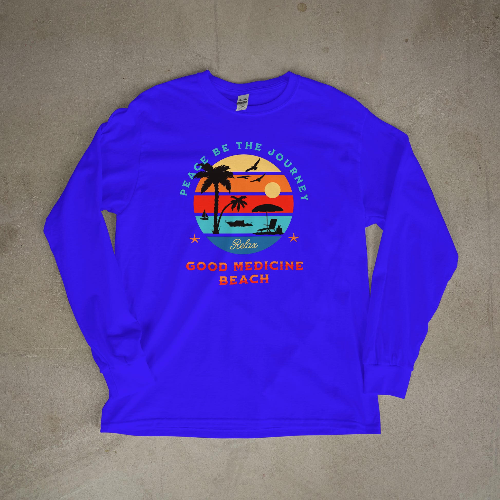 GOOD MEDICINE BEACH - LONG SLEEVE TEE